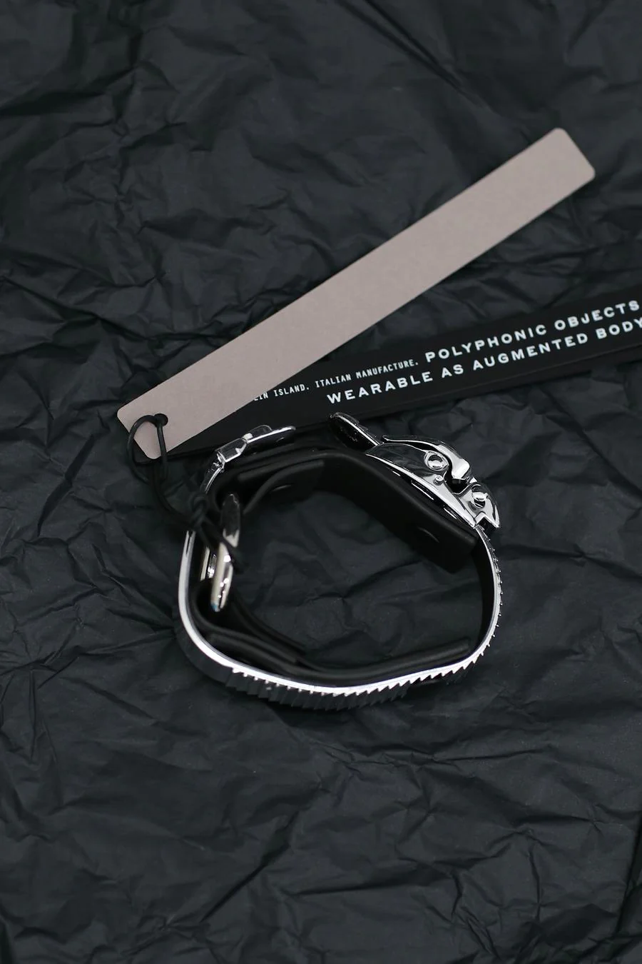 INNERRAUM Ring Bracelet B01CBBK0000 Silver Black PI9 - Image 3