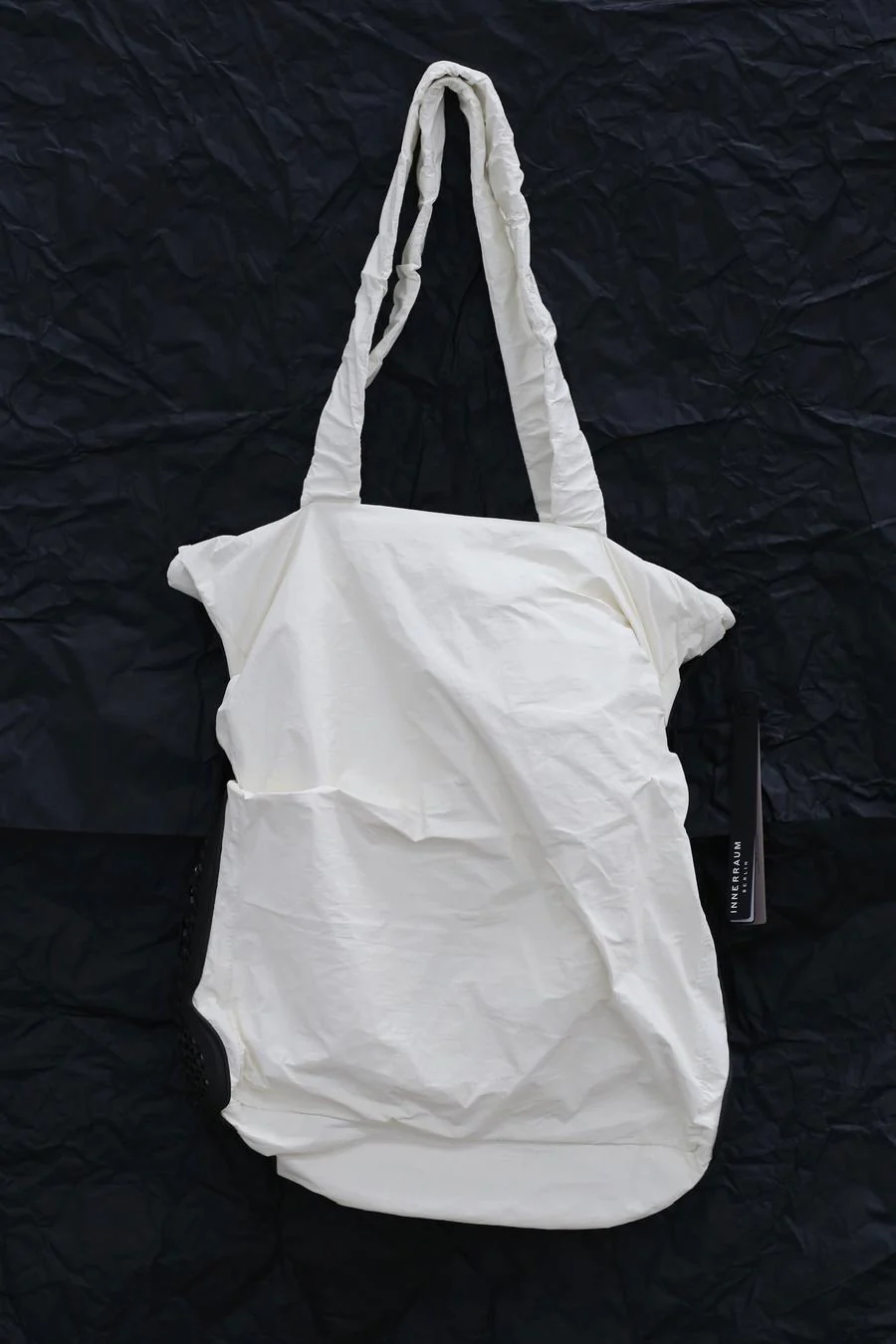 INNERRAUM Upright Shopping Bag S04WBBKPU00 Black & White PI50