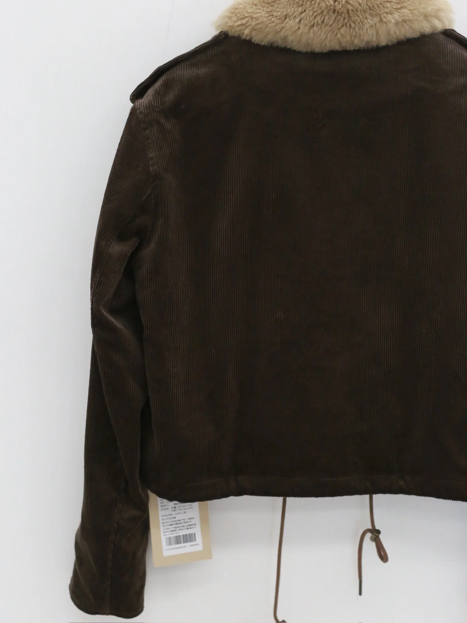 INTO THE EAST 2025 Autumn/Winter Deep Moss Green Fur Collar Two-Piece Short Jacket Set ITE-E1DGAW036GR20JK-LV Green - Image 5