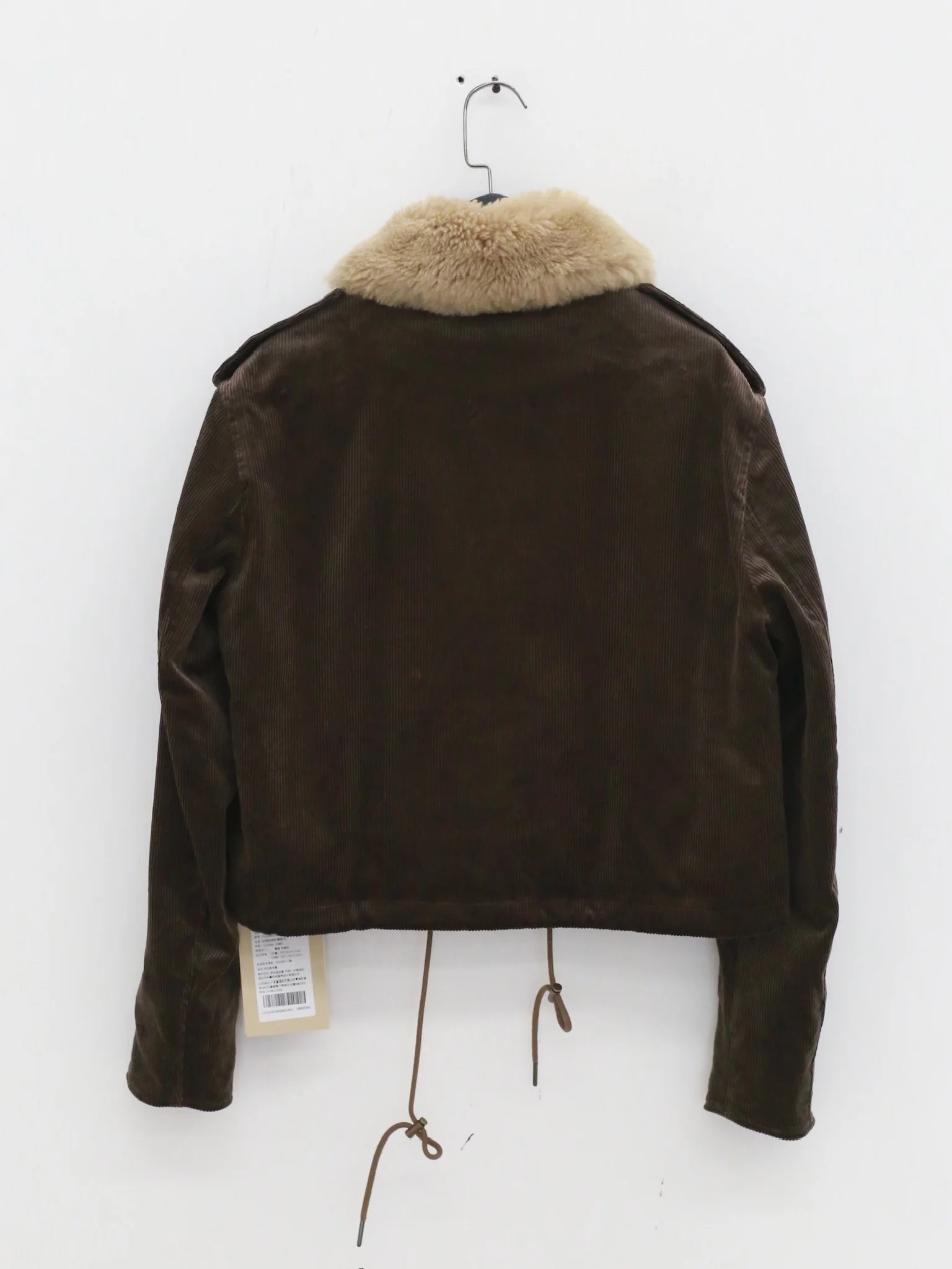 INTO THE EAST 2025 Autumn/Winter Deep Moss Green Fur Collar Two-Piece Short Jacket Set ITE-E1DGAW036GR20JK-LV Green - Image 6