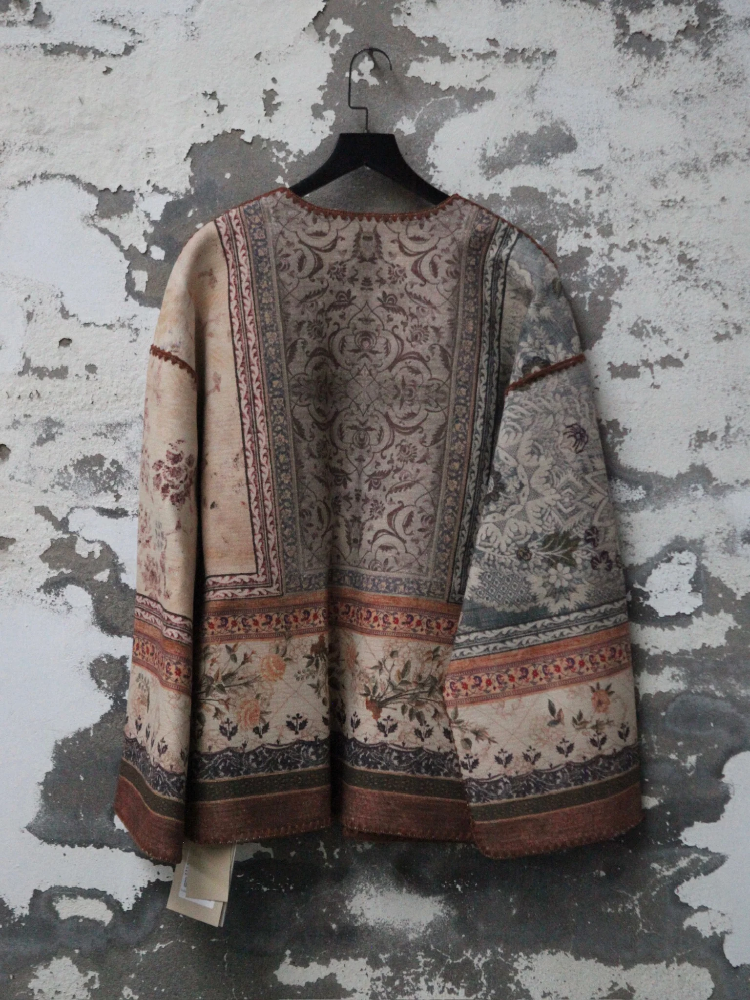 INTO THE EAST 2025 Autumn/Winter Tussah Silk Double-sided Printed Jacket ITE-E1DGAW126NCC21JK-HUA Floral Pattern - Image 12