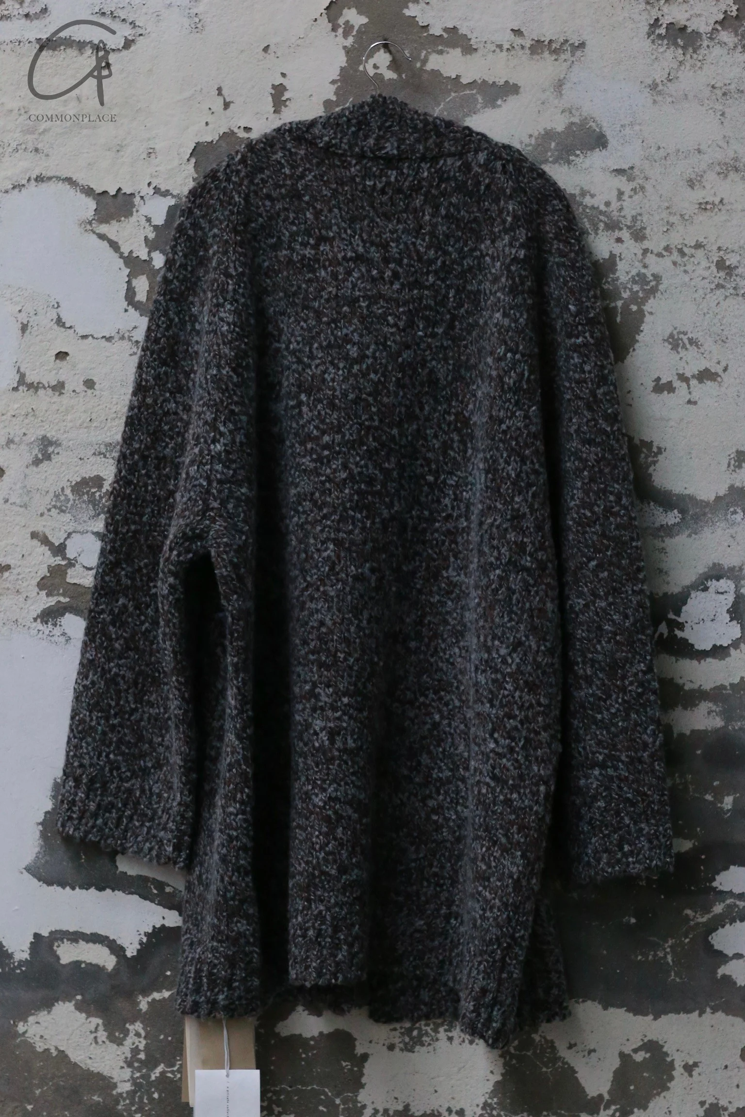 INTO THE EAST 24 Autumn and Winter Mixed Loose V-Neck Cardigan ITE-E1YGAW013GY20JK-HUI Gray - Image 8