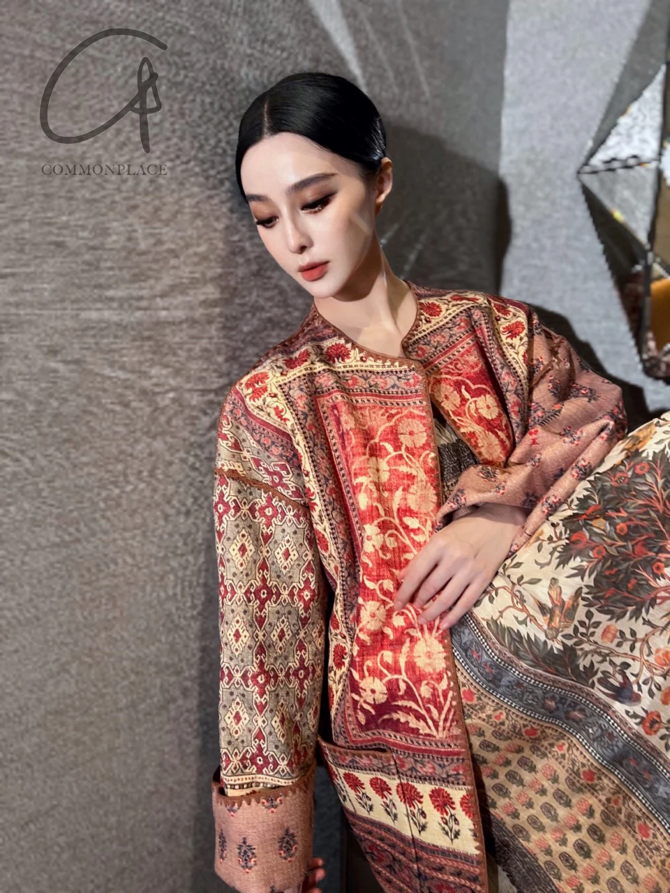 INTO THE EAST 24 Autumn and Winter Tussah Silk Double-sided Handmade Jacket ITE-E1YGAW035NCC21JK-YH Printed - Image 15