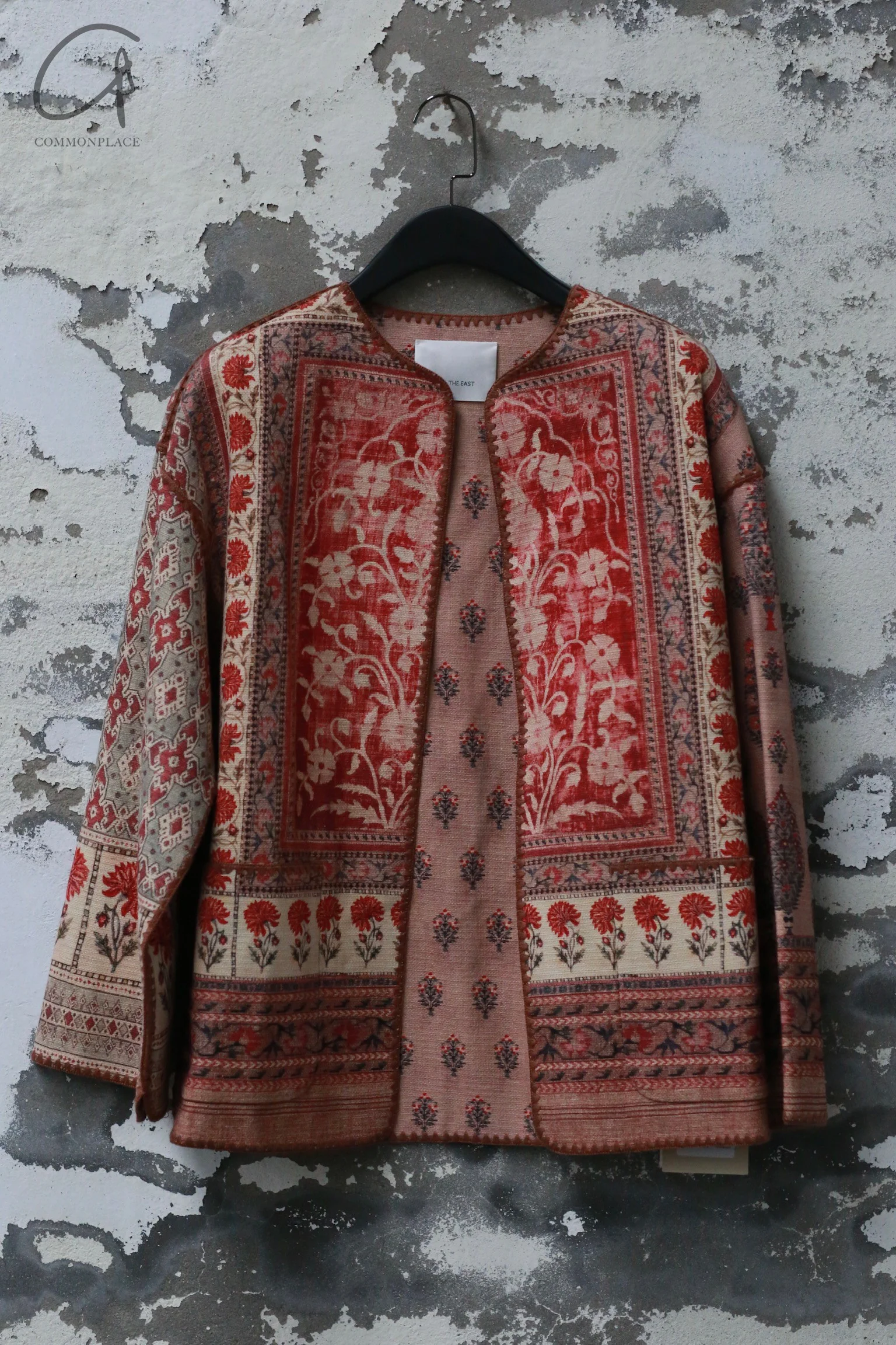 INTO THE EAST 24 Autumn and Winter Tussah Silk Double-sided Handmade Jacket ITE-E1YGAW035NCC21JK-YH Printed - Image 7