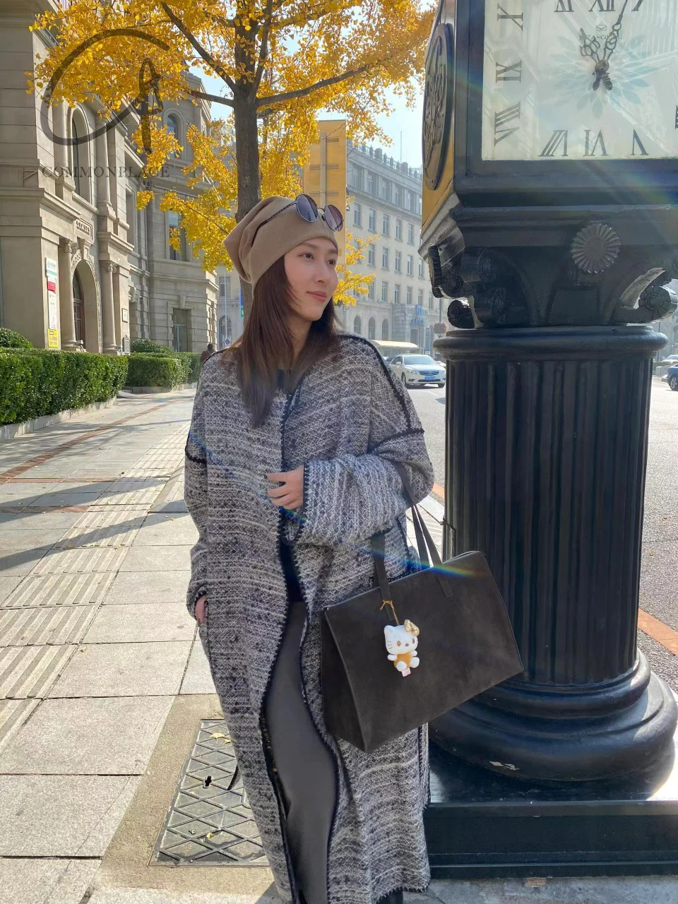 INTO THE EAST 24 Autumn and Winter Wool Blended Shell Embroidery Jacket ITE-E1YGAW024BL20JK-HEI Black - Image 20