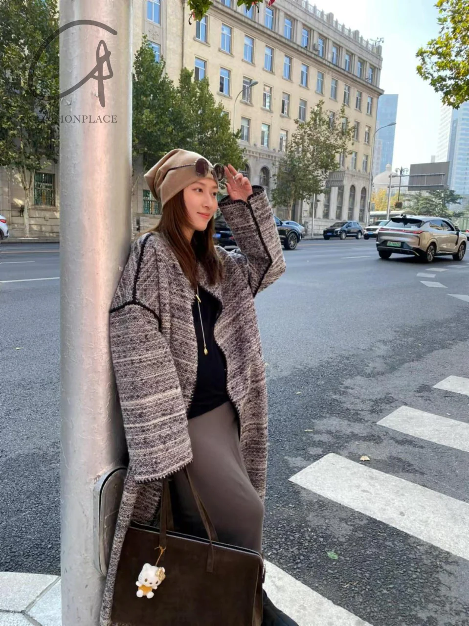 INTO THE EAST 24 Autumn and Winter Wool Blended Shell Embroidery Jacket ITE-E1YGAW024BL20JK-HEI Black - Image 21