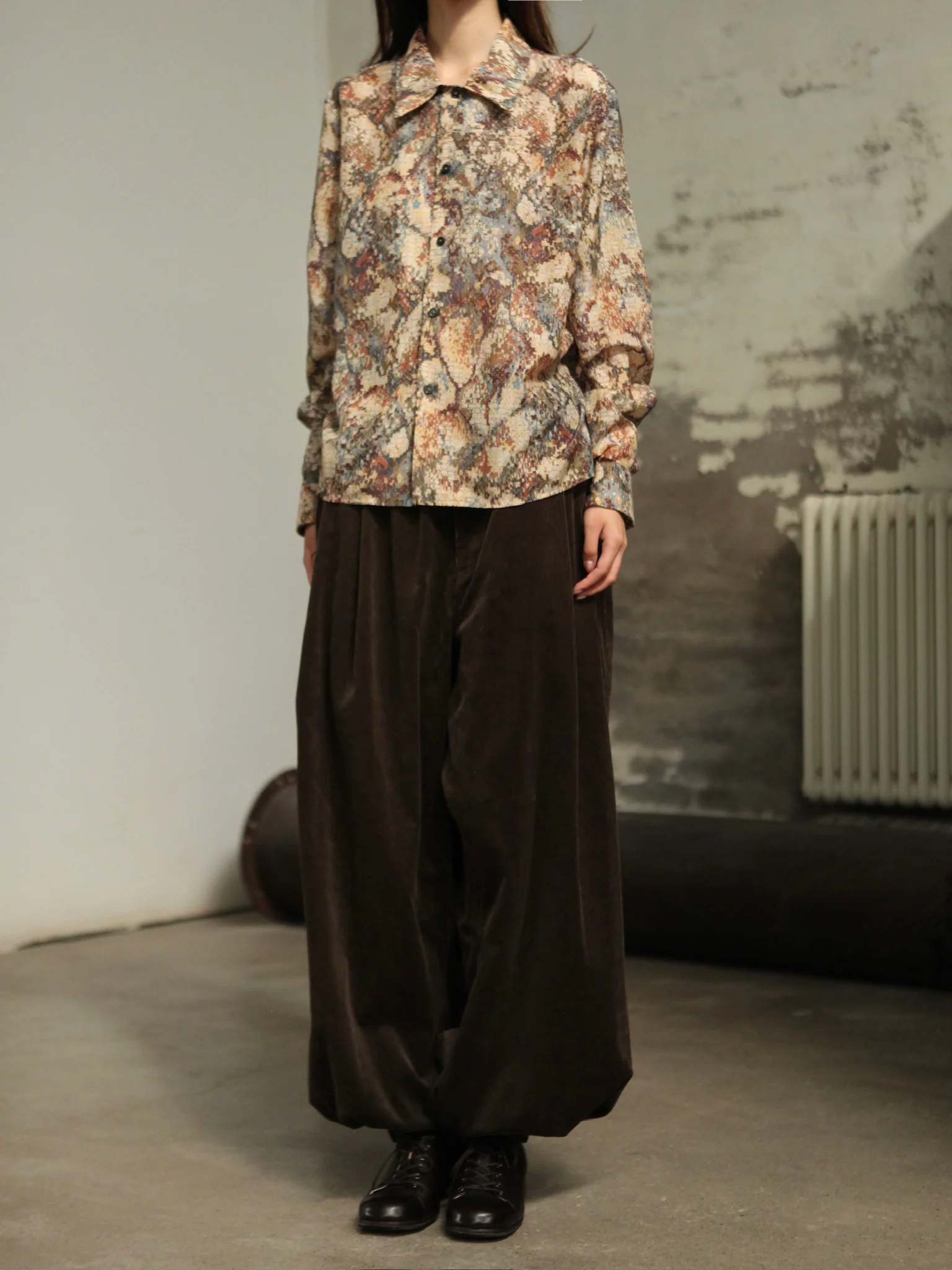 INTO THE EAST 25 Autumn/Winter Dark Moss Green V-Neck Corduroy Vest/Tapered Casual Pants ITE-E1DGAW040GR20PT-LV (E1DGAW032GR20VE) - Image 18