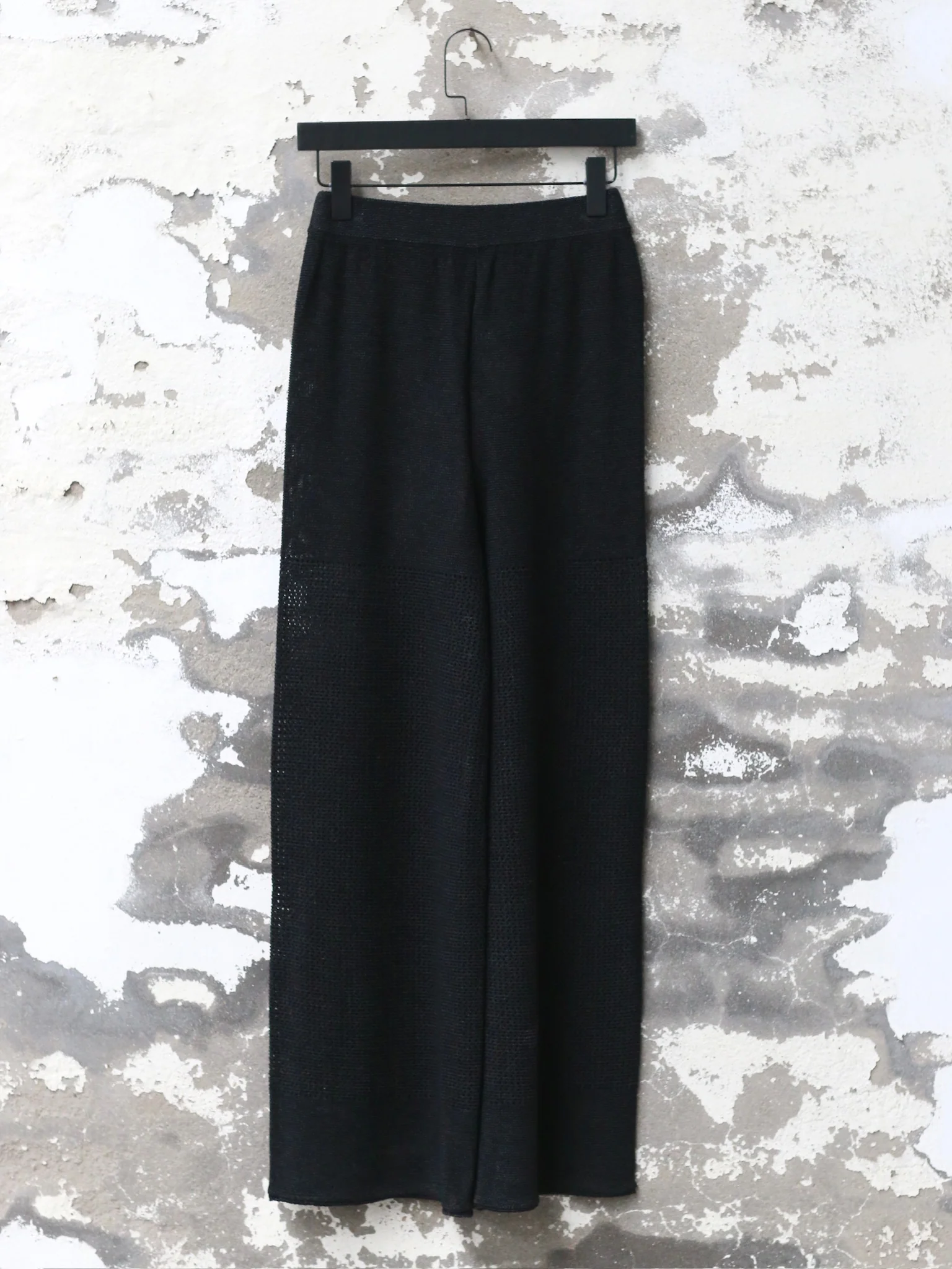 INTO THE EAST 25 Autumn/Winter Khaki Gray/Black Knitted Hollow Straight Pants ITE-E1DGSS021BL20PT-HEI Black (E1DGSS027CM20PT) - Image 5