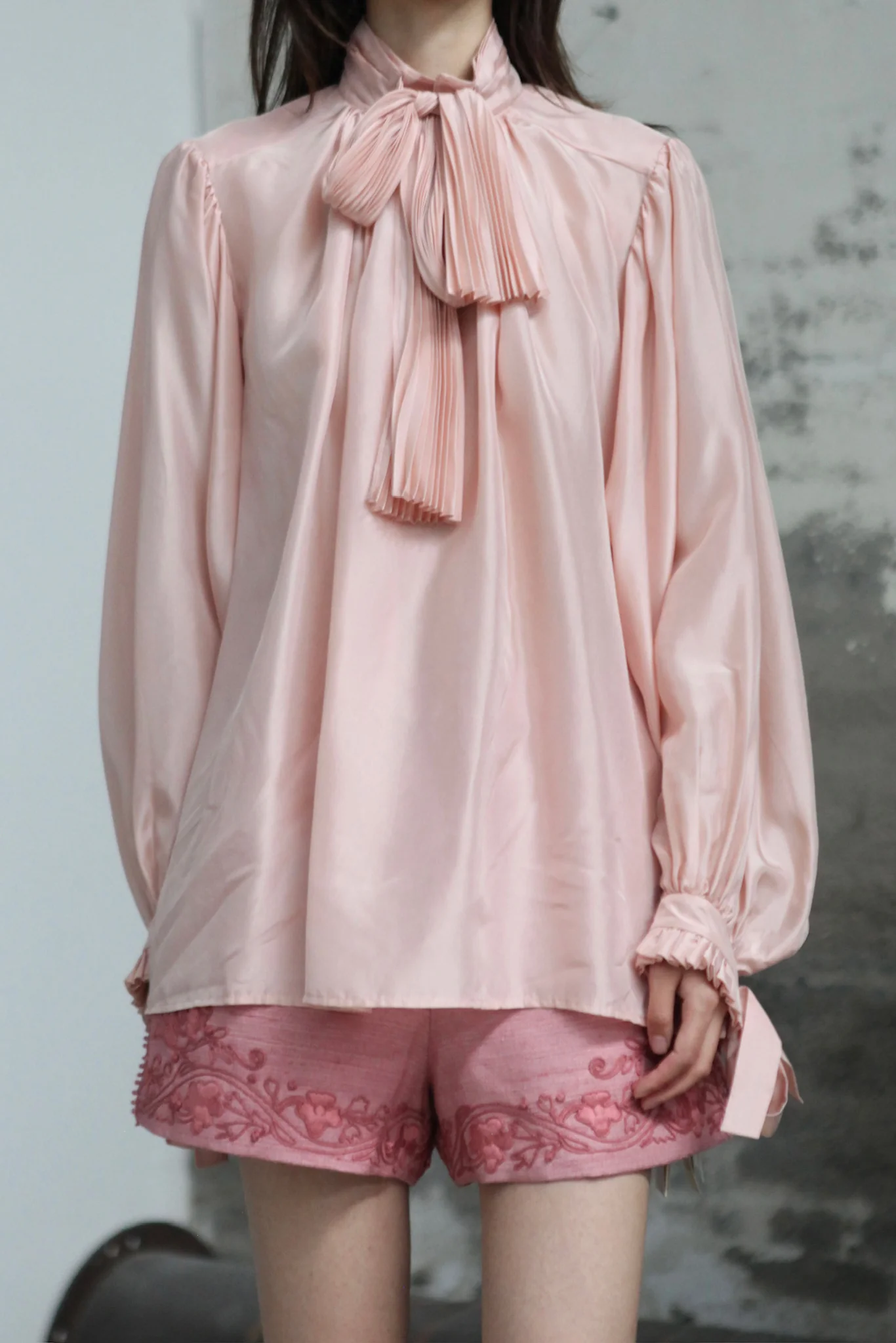 INTO THE EAST 25 Autumn/Winter Lace-Up Silk Top/Shirt/Embroidered Button Tussah Silk Vest/Shorts ITE-E1DGAW022PK22PT-FEN Pants (E1DGAW019PK20TP) - Image 17