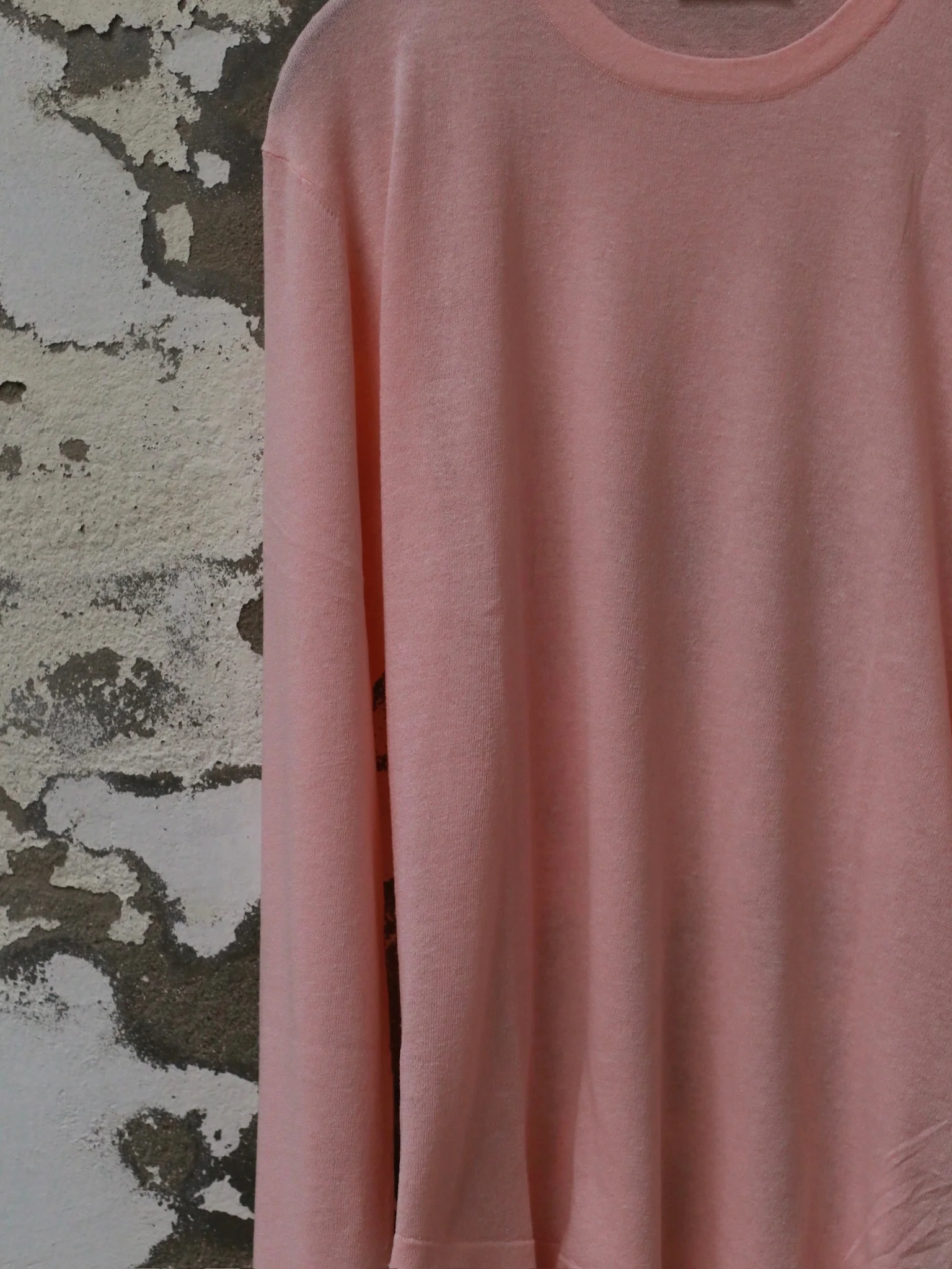 INTO THE EAST 25 Spring/Summer Micro-transparent Sweater ITE-E1DGSS020PK20KT-FEN Peach Pink E1DGSS019SG20KT - Image 8