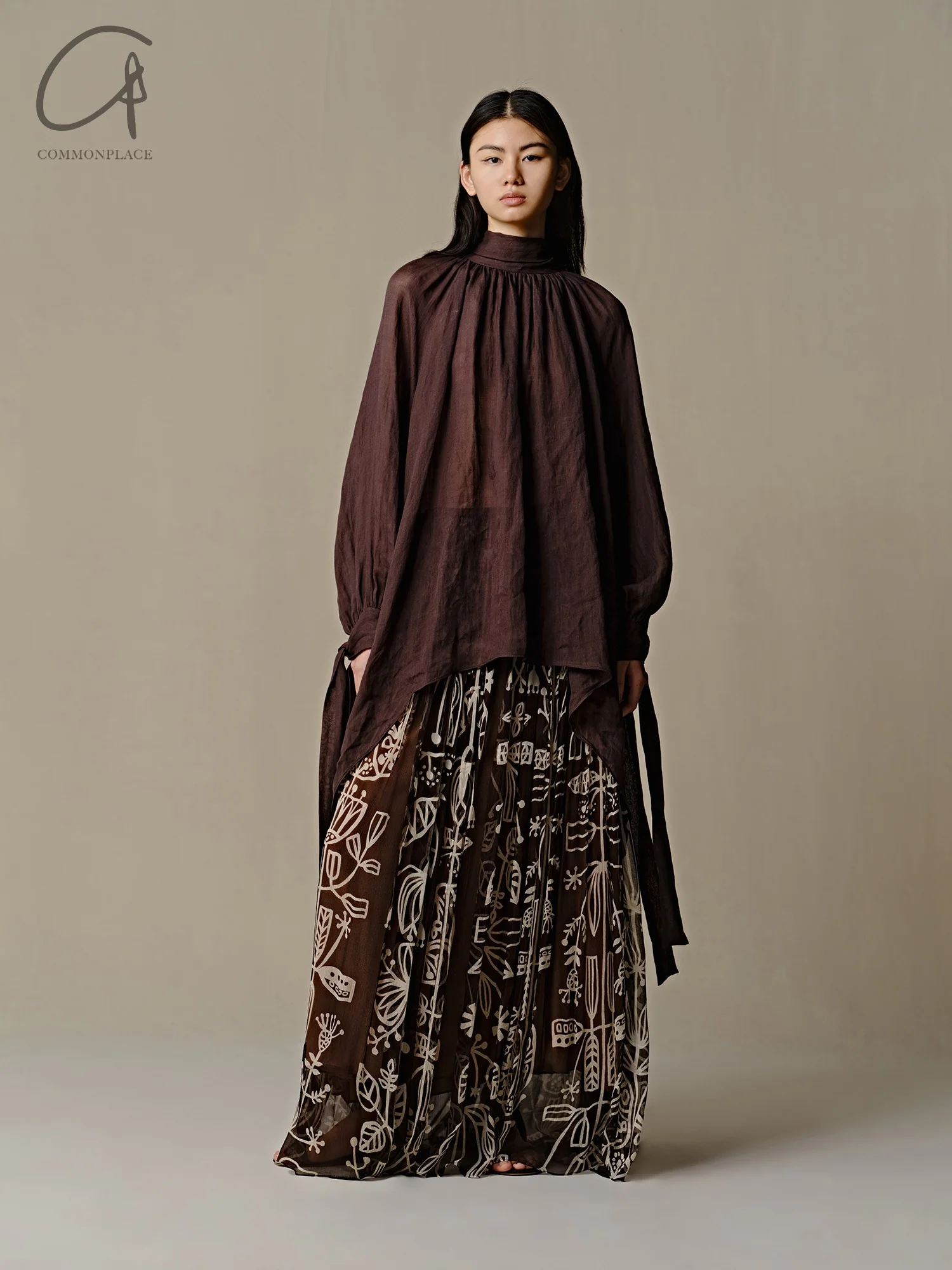 INTO THE EAST 25 Spring/Summer Sleeveless Top ITE-E1DGSS014CF20TP-KA Brown ITE-E1DGSS028WT20TP - Image 8