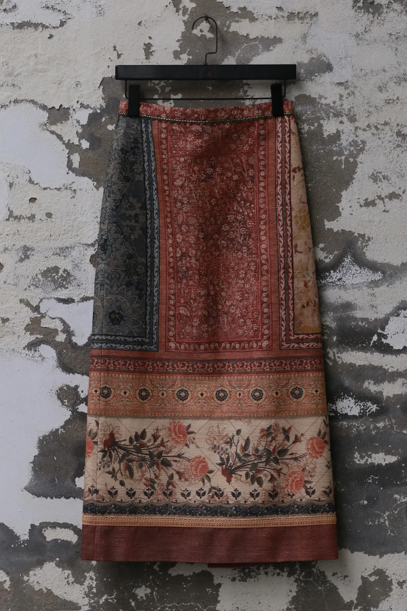 INTO THE EAST 25 Spring/Summer Tussah Silk Printed Straight Skirt ITE-E1DGSS001NCC21SK-HS Color