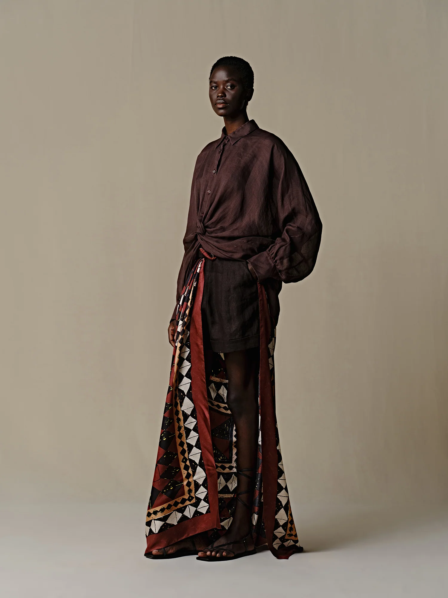 INTO THE EAST 25 Spring/Summer Twist Top ITE-E1DGSS013CF20TP-KA Brown ITE-E1DGSS010BR21TP - Image 12