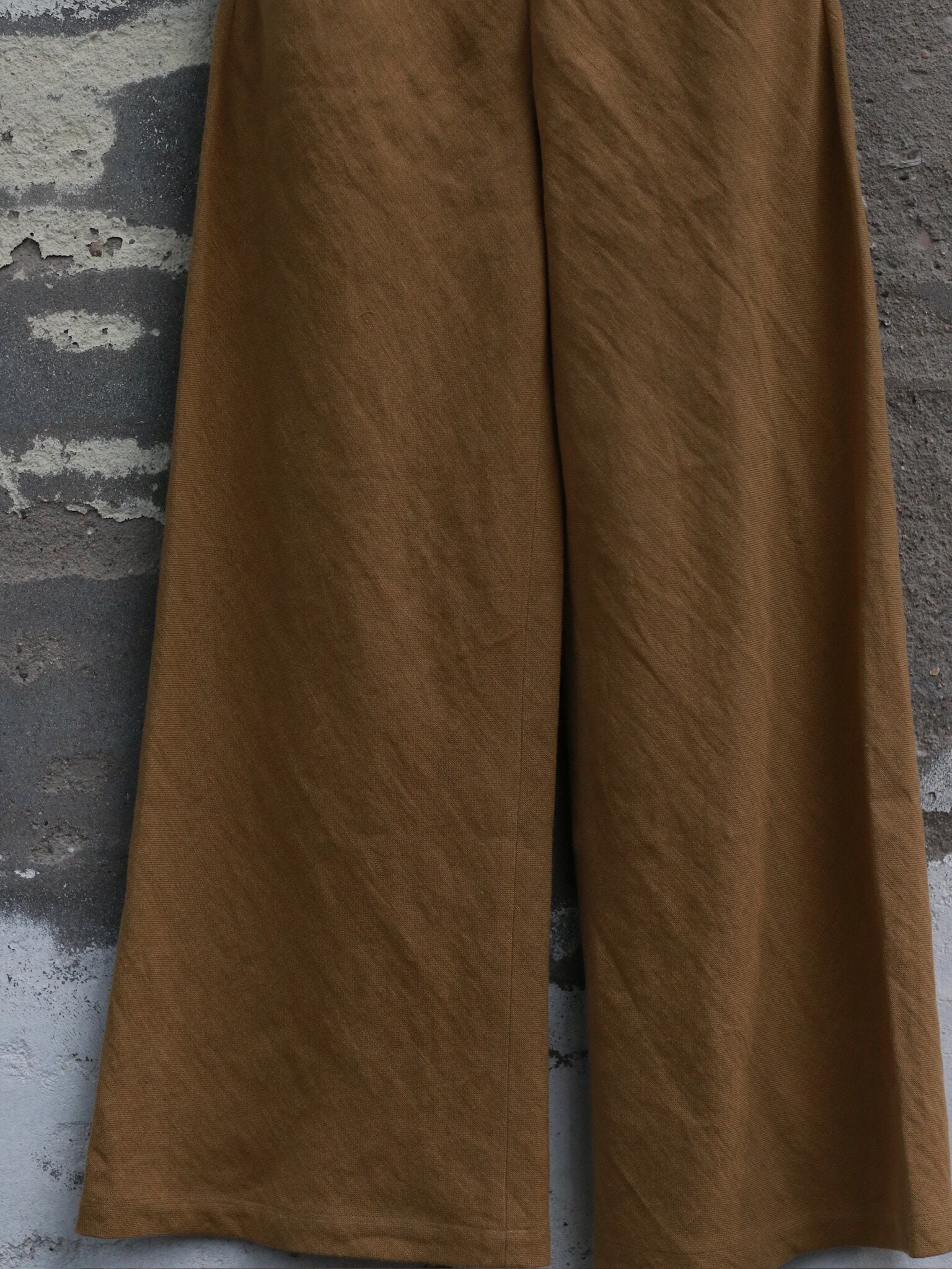 INTO THE EAST Spring/Summer 2026 Asymmetrical Long Top/Tie-up Short-sleeved Top/Mermaid Skirt ITE-E1JBSSPT20003-XH Apricot Pants (E1JBSSTP20008) - Image 3