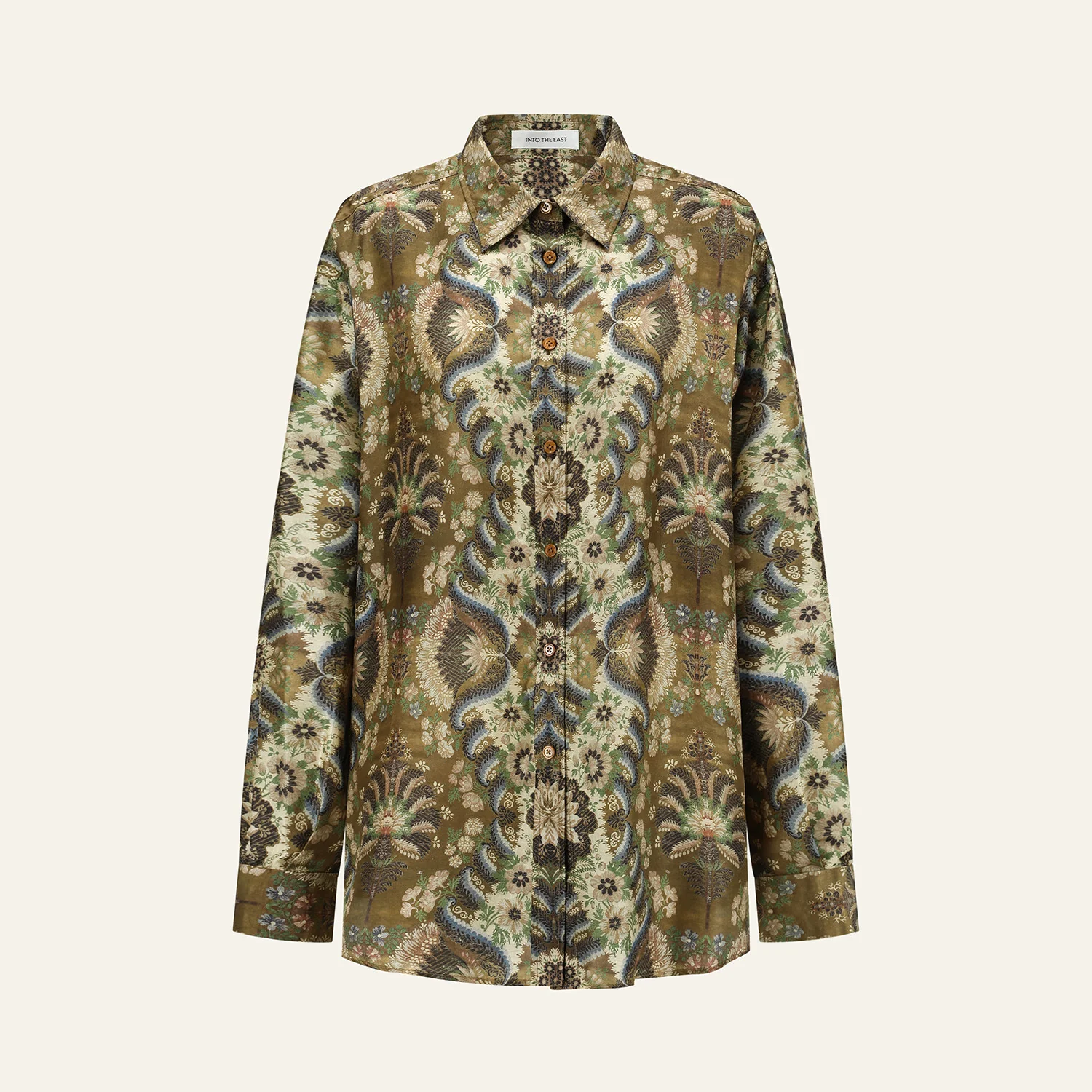 INTO THE EAST Spring/Summer 2026 Collared Shirt/Drawstring Casual Pants ITE-E1JBSSSH21010NCC-HUA Floral Shirt - Image 5