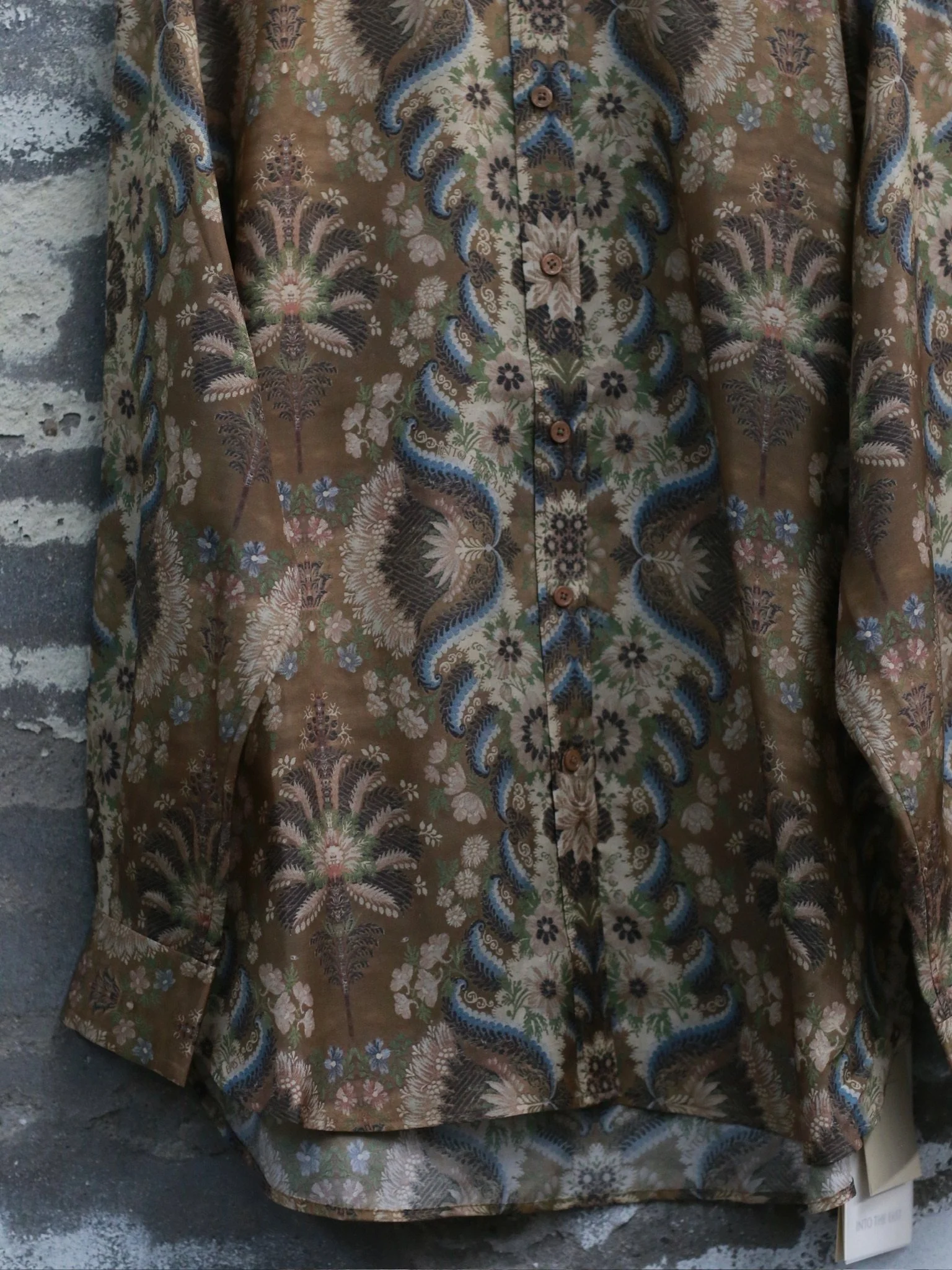 INTO THE EAST Spring/Summer 2026 Collared Shirt/Drawstring Casual Pants ITE-E1JBSSSH21010NCC-HUA Floral Shirt - Image 7