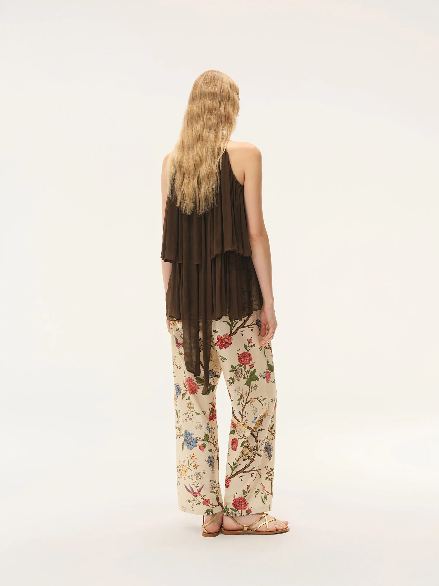 INTO THE EAST Spring/Summer 2026 Double-Layer Sleeveless Vest Top ITE-E1JBSSTP20038-GLL Olive Green - Image 5