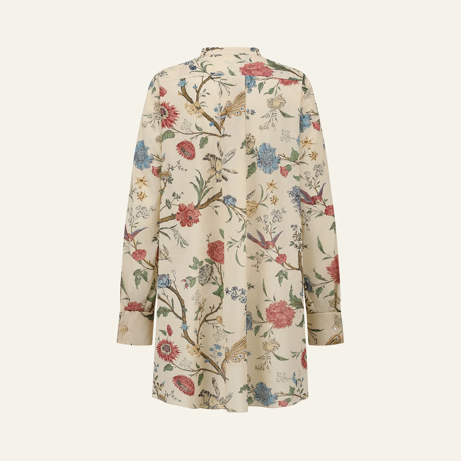 INTO THE EAST Spring/Summer 2026 Floral Bird Tree Crew Neck Top/Shirt ITE-E1JBSSTP21030-HUA Floral Pattern - Image 5