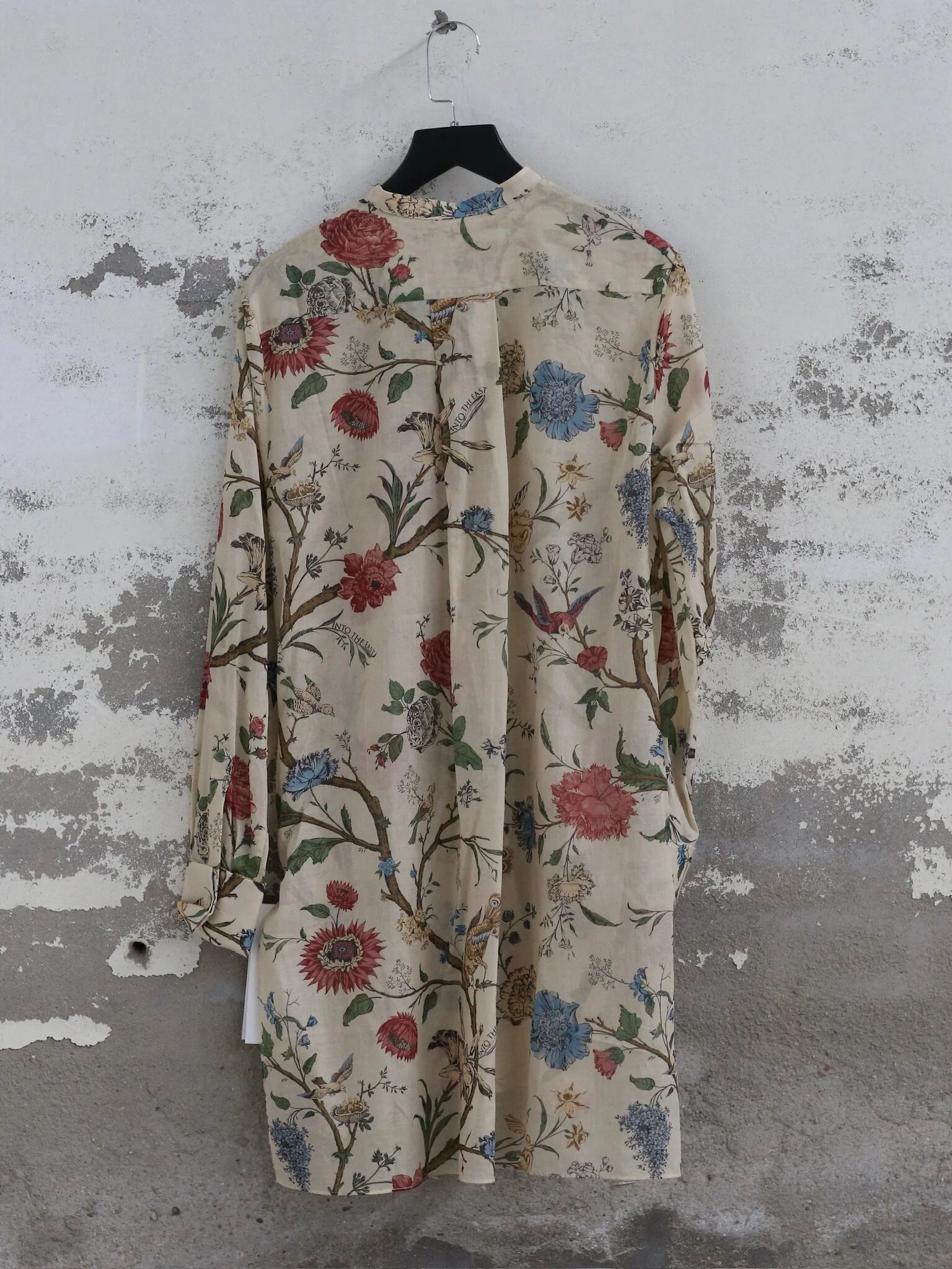 INTO THE EAST Spring/Summer 2026 Floral Bird Tree Crew Neck Top/Shirt ITE-E1JBSSTP21030-HUA Floral Pattern - Image 7