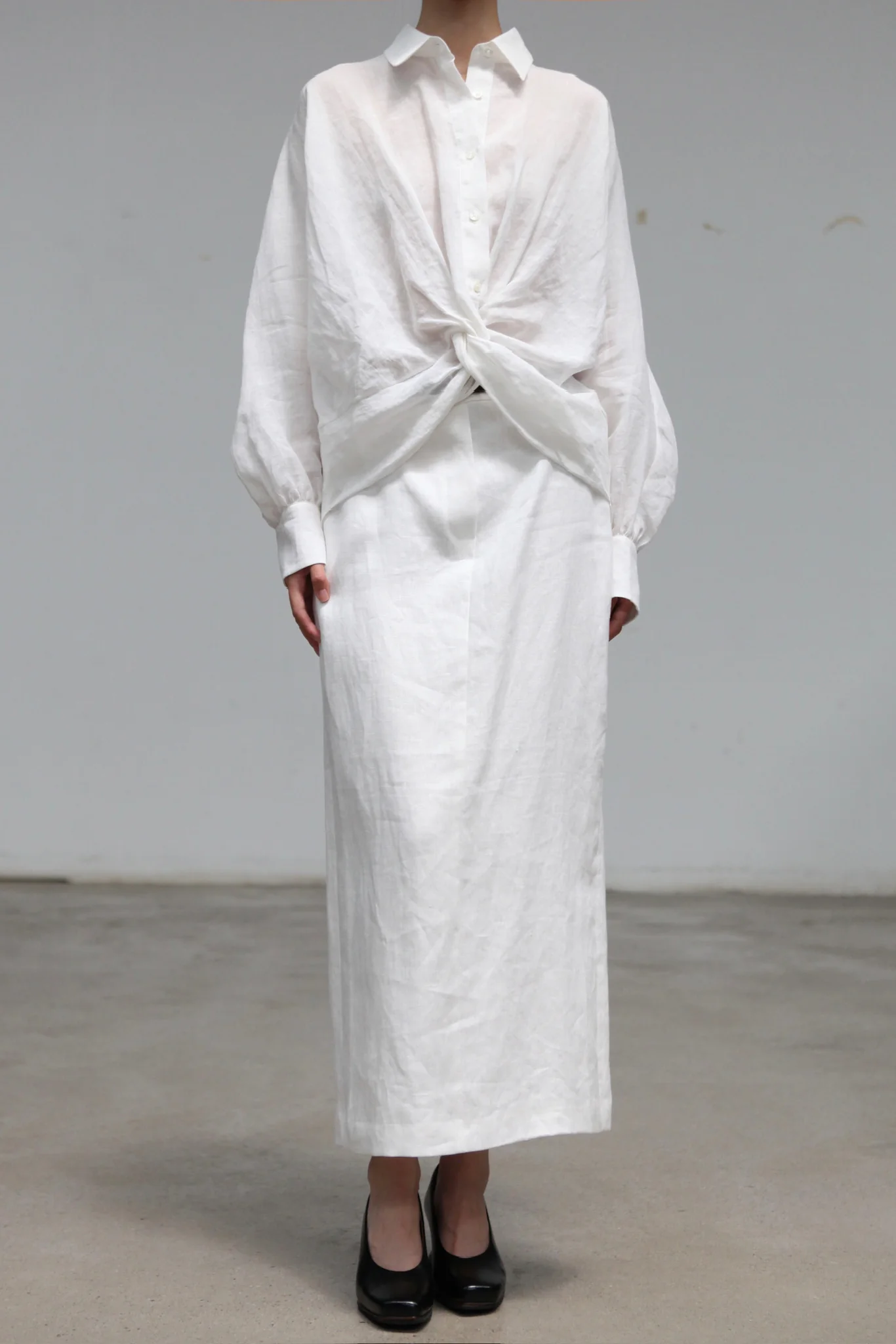 INTO THE EAST White Structured Shirt ITE-E1YG249102-BAI White - Image 2