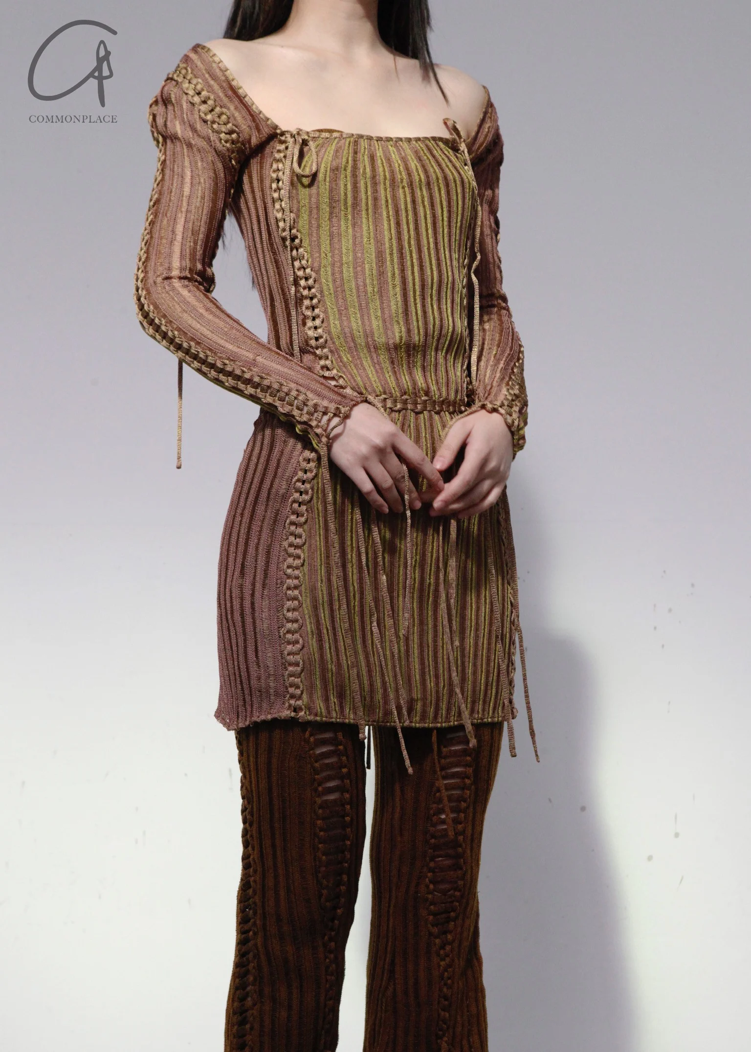 ISA BOULDER ADJUSTABLE PANEL DRESS IB-22DR06-QINGTONG BRONZE - Image 3