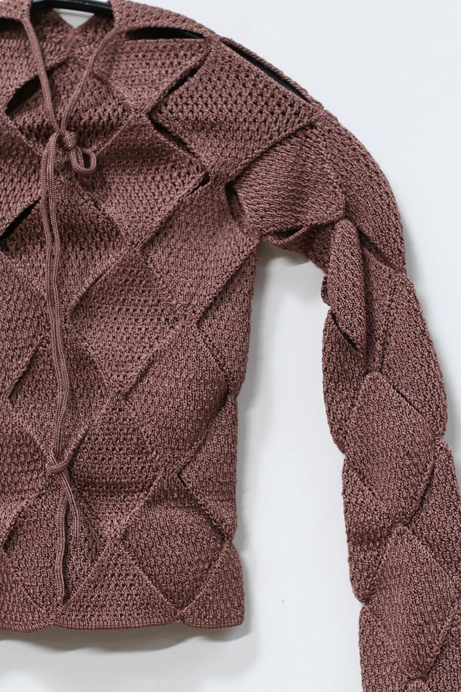 ISA BOULDER Argyle Long Sleeve Top SS22K42 - Image 6