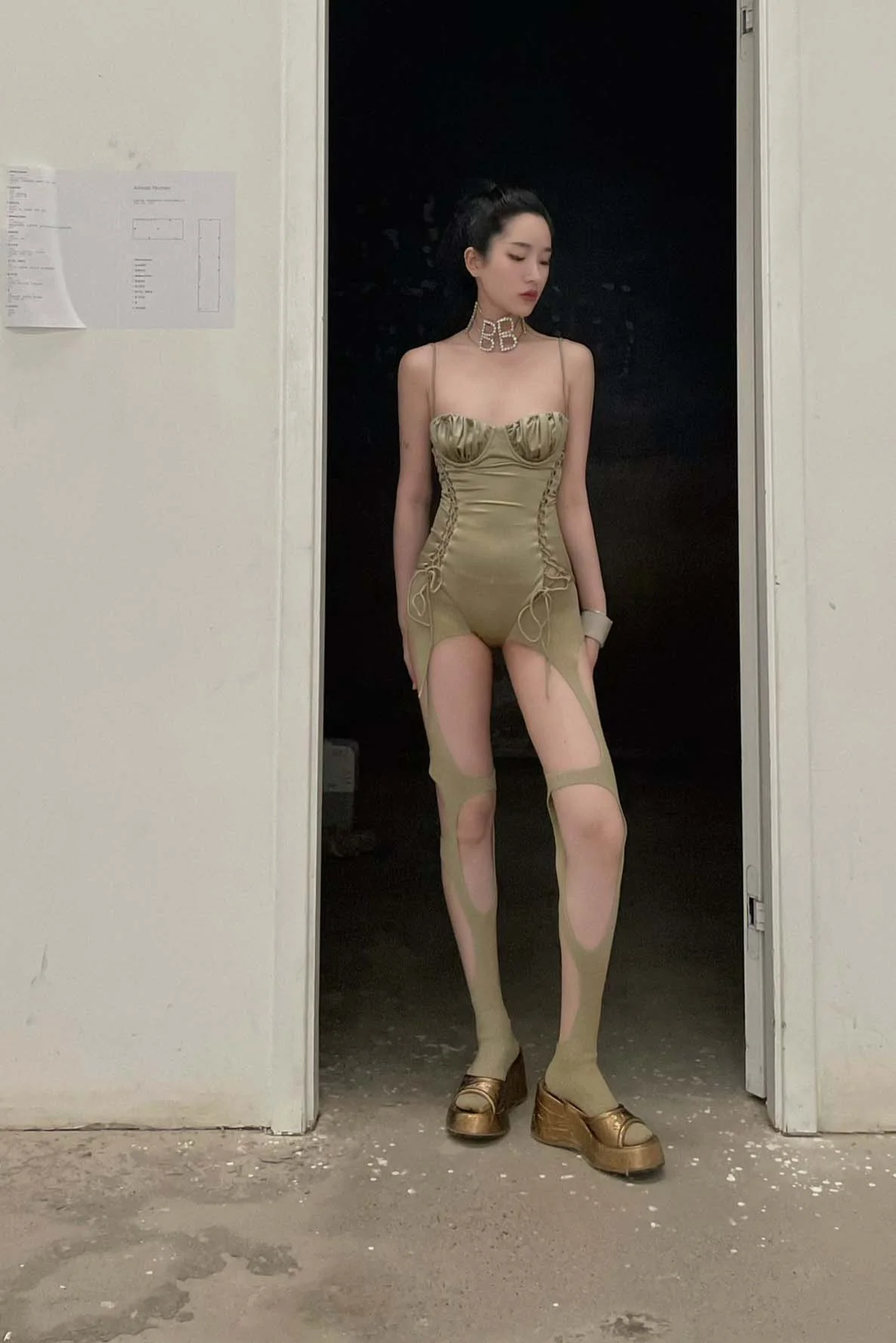 ISA BOULDER Bodysuit RS22K77 Beige - Image 15