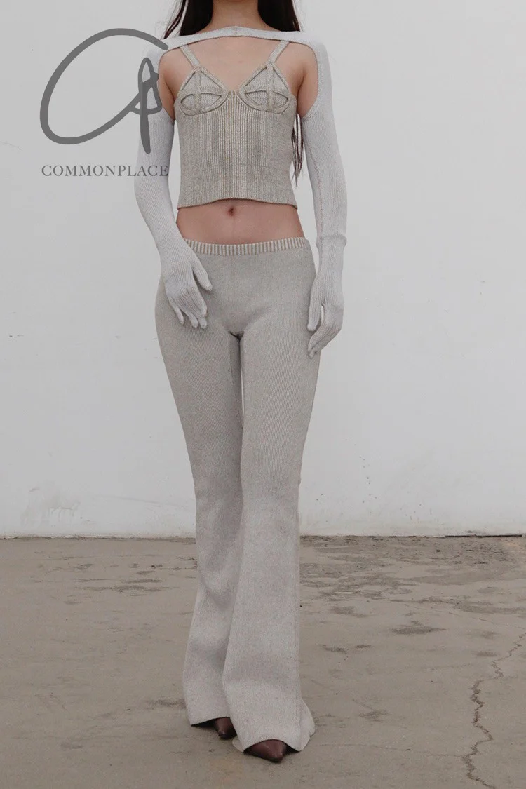 ISA Boulder Cage Knit Case Knit Top Oatmeal - Image 3