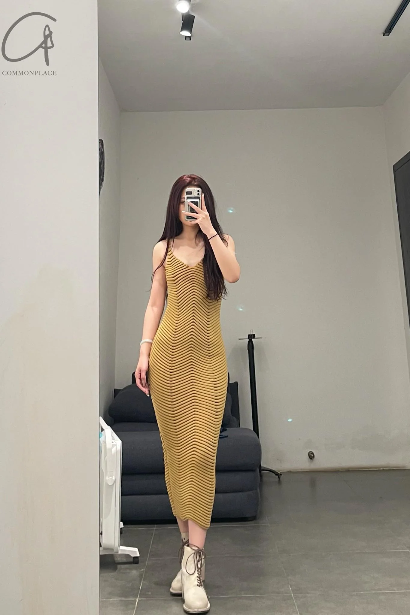ISA BOULDER curly hair long skirt AW21DR03 GINGERBREAD(AW21DR03I) - Image 19