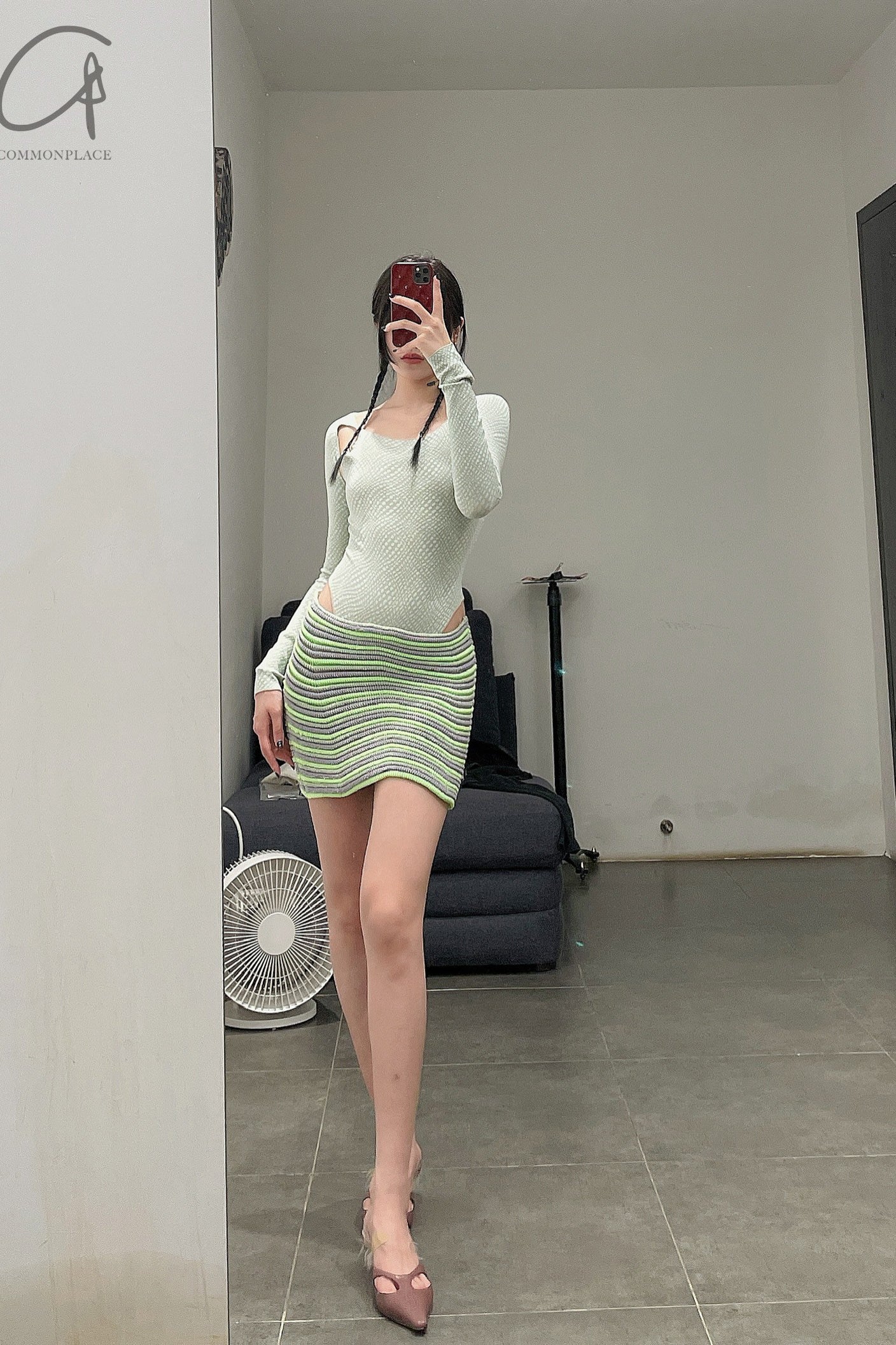 ISA BOULDER Curly Mini Skirt SS22K9 - Image 42