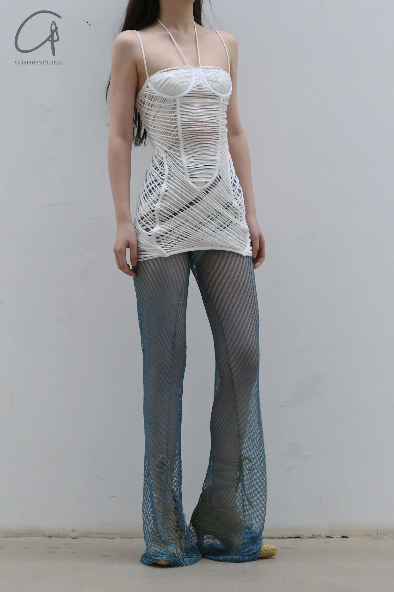 ISA BOULDER GEOMETRIC DRESS RS23DR1 WHITE - Image 2