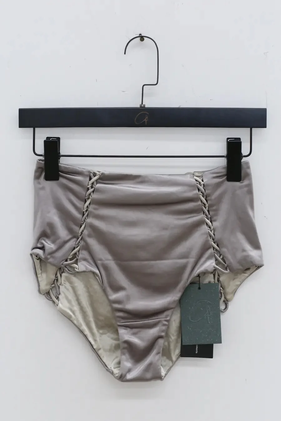 ISA BOULDER High Waist Bottom Knot (Reversible) Briefs RS23SB9 Slate+Silver