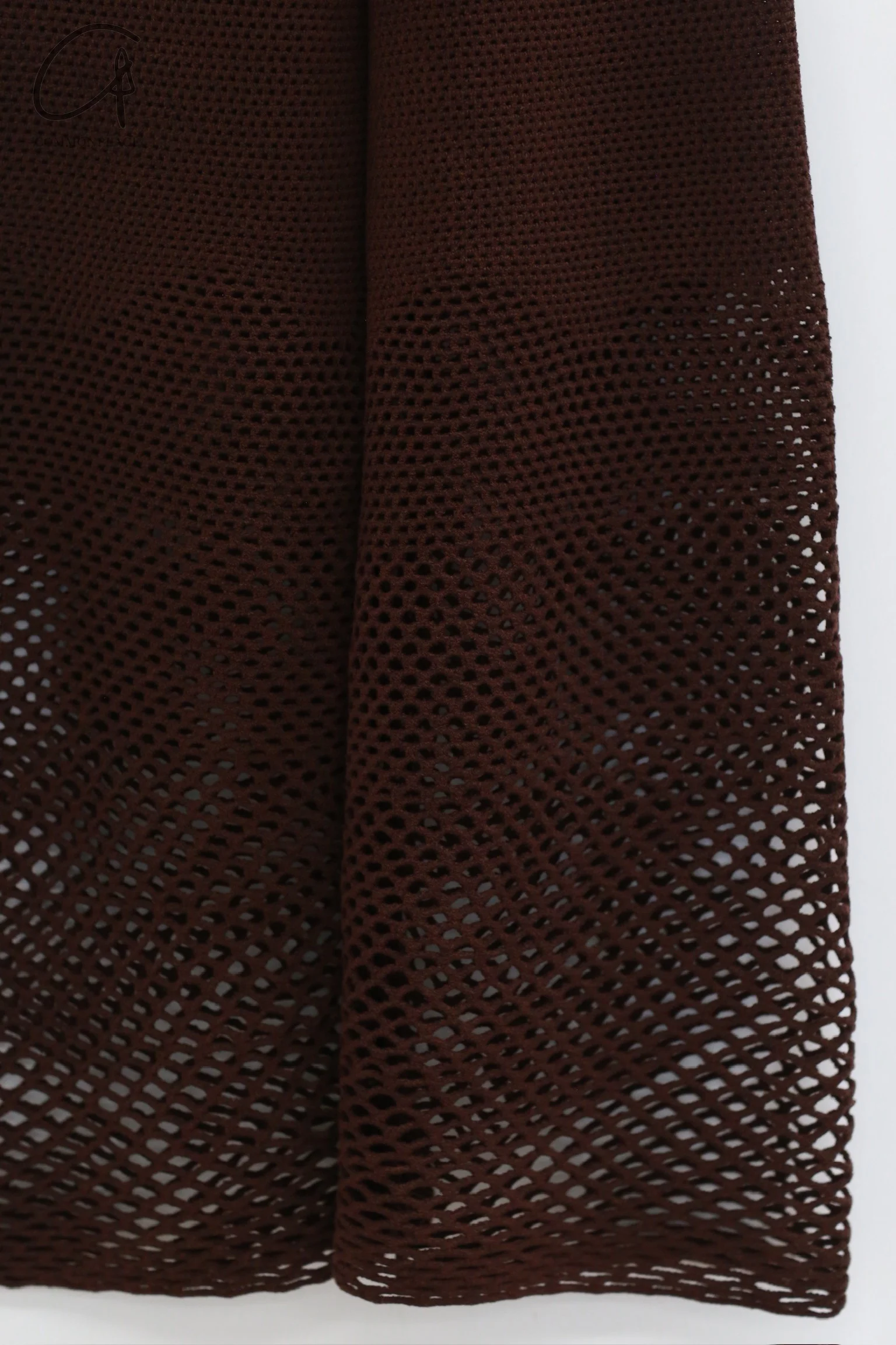 ISA BOULDER hollow elastic flared pants IB-WPN102-SOIL - Image 3