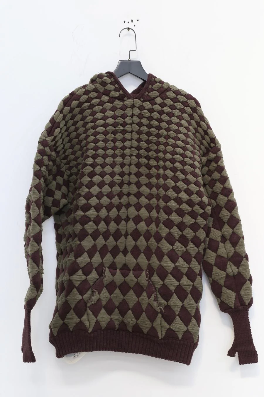 ISA BOULDER illusion quilted hoodie 22SW09 FOREST - Image 7