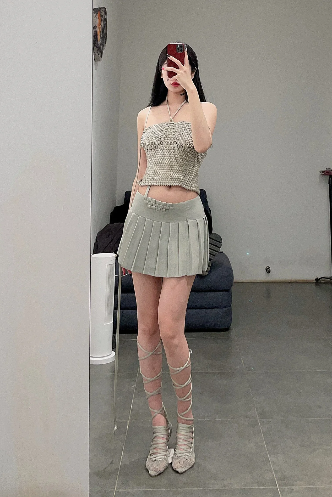 ISA BOULDER interwoven miniskirt RS23SK9 - Image 37