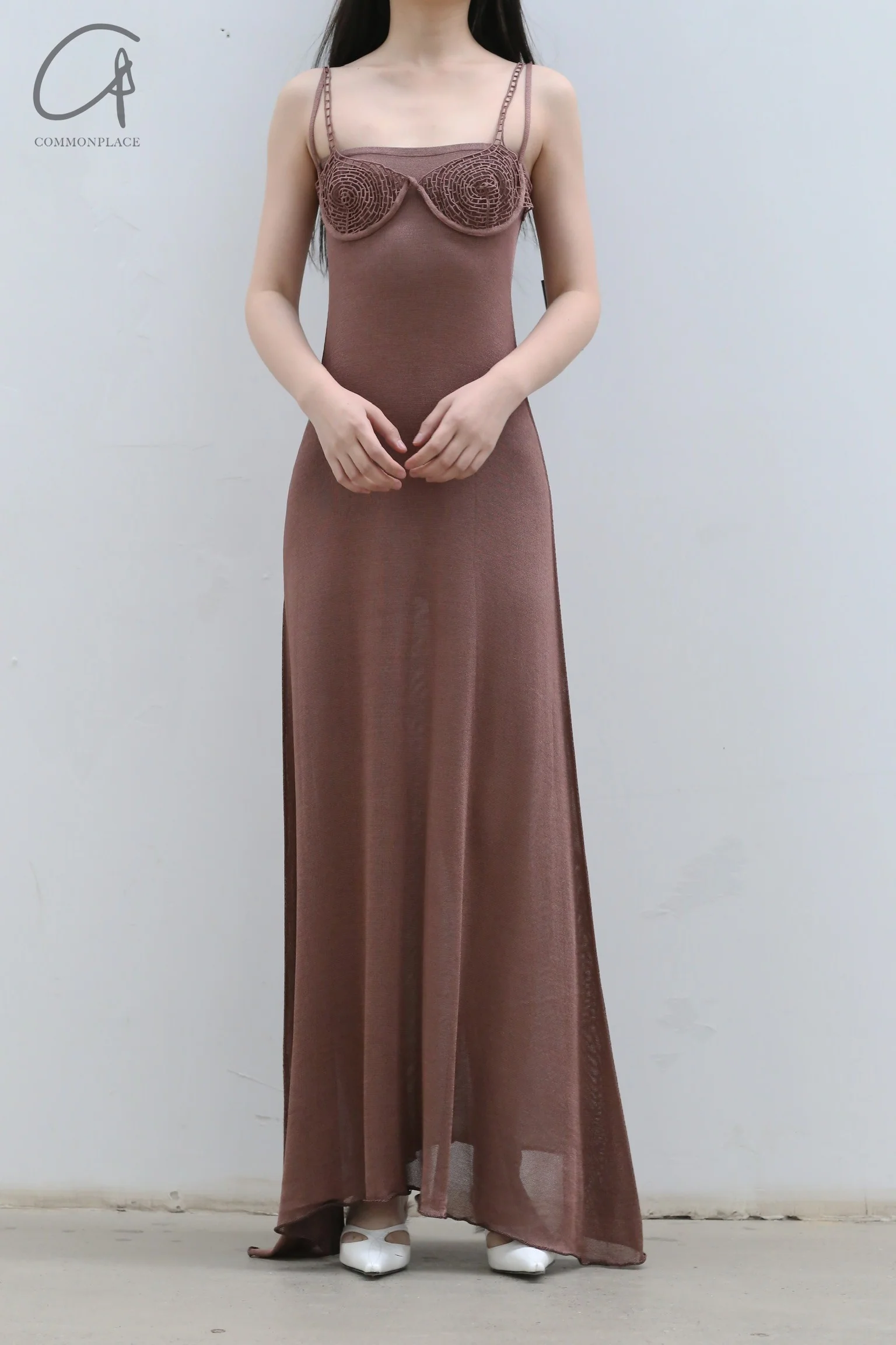 ISA BOULDER Mind Map Dress with Corset RS23DR7 Bark - Image 4