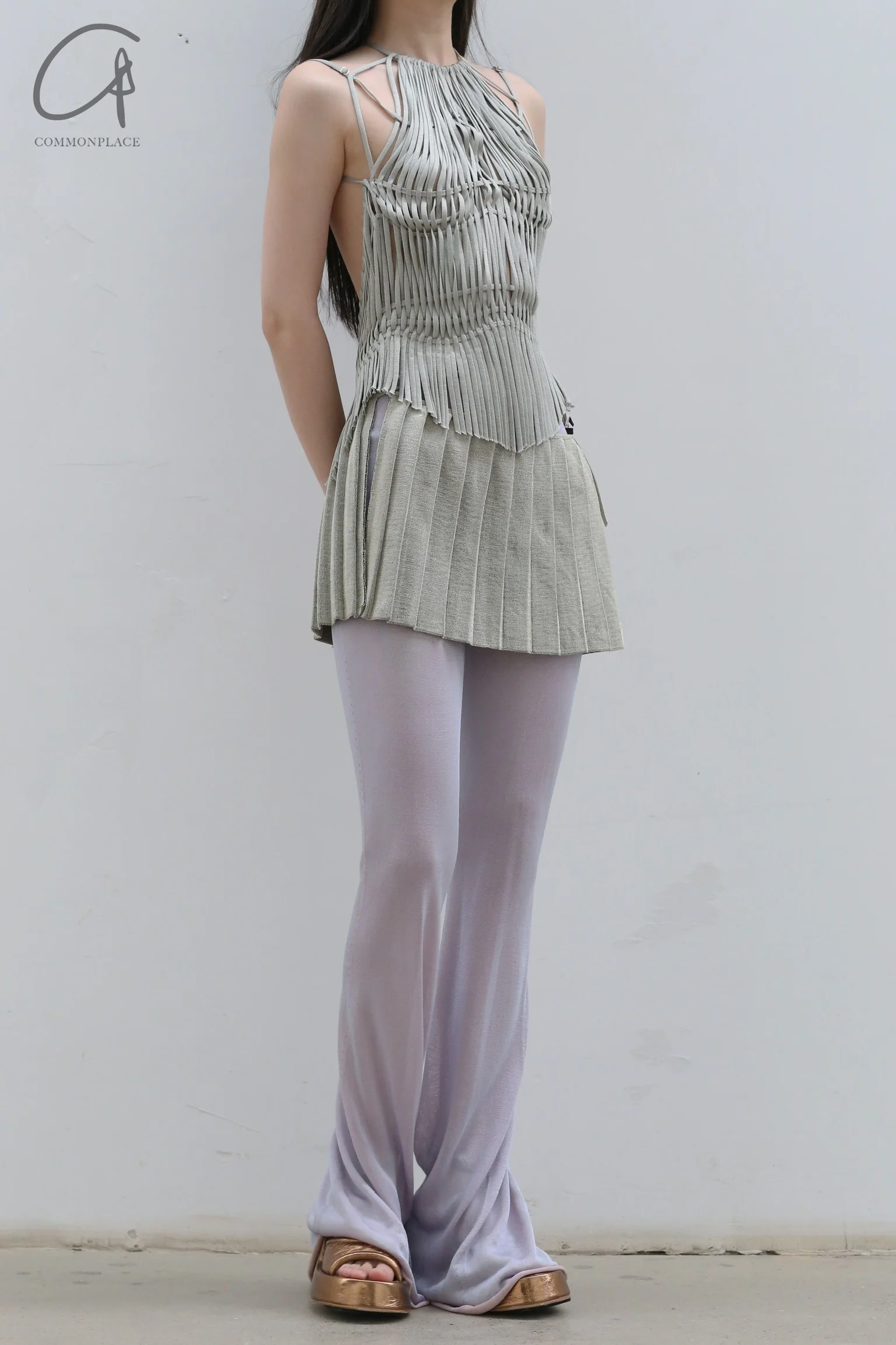 ISA BOULDER Moisture-wicking stretch trousers, lined (skinny) RS23PT9 Lilac - Image 9