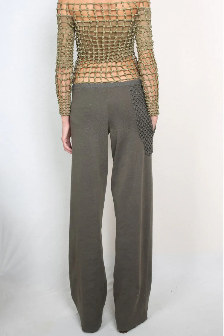 ISA BOULDER POUCH WIDE LEG PANTS IB-WPN95-LEAF - Image 7