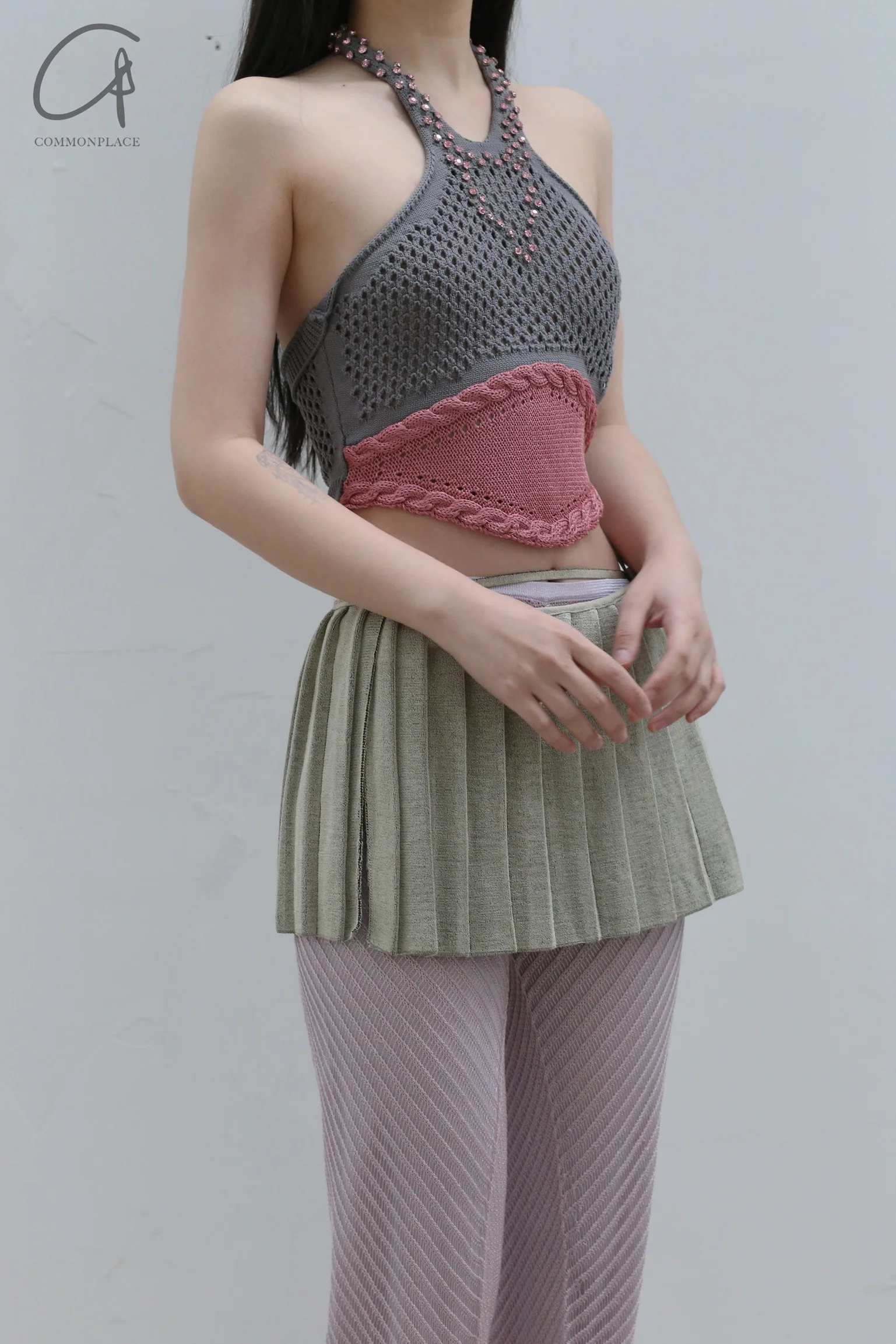 ISA BOULDER PLEATED MINI SKIRT COLLECTION Indonesia IB-22SK04-JIN Gold - Image 13