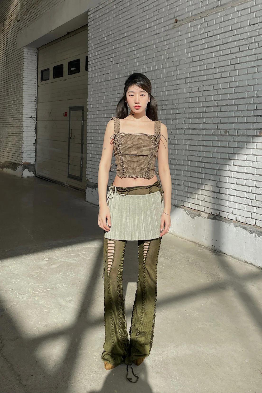 ISA BOULDER PLEATED MINI SKIRT COLLECTION Indonesia IB-22SK04-JIN Gold - Image 45