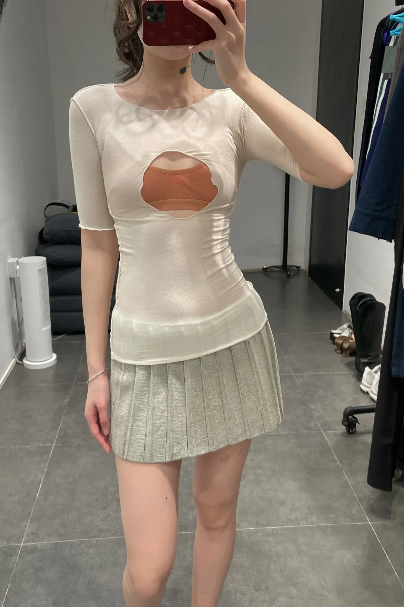 ISA BOULDER PLEATED MINI SKIRT COLLECTION Indonesia IB-22SK04-JIN Gold - Image 50