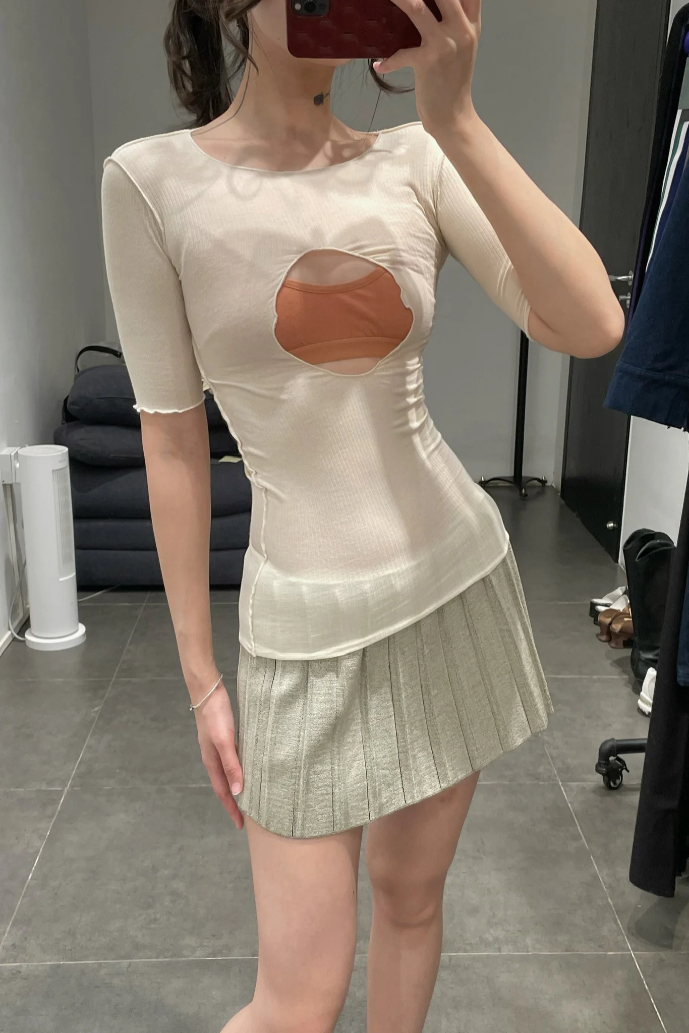 ISA BOULDER PLEATED MINI SKIRT COLLECTION Indonesia IB-22SK04-JIN Gold - Image 51