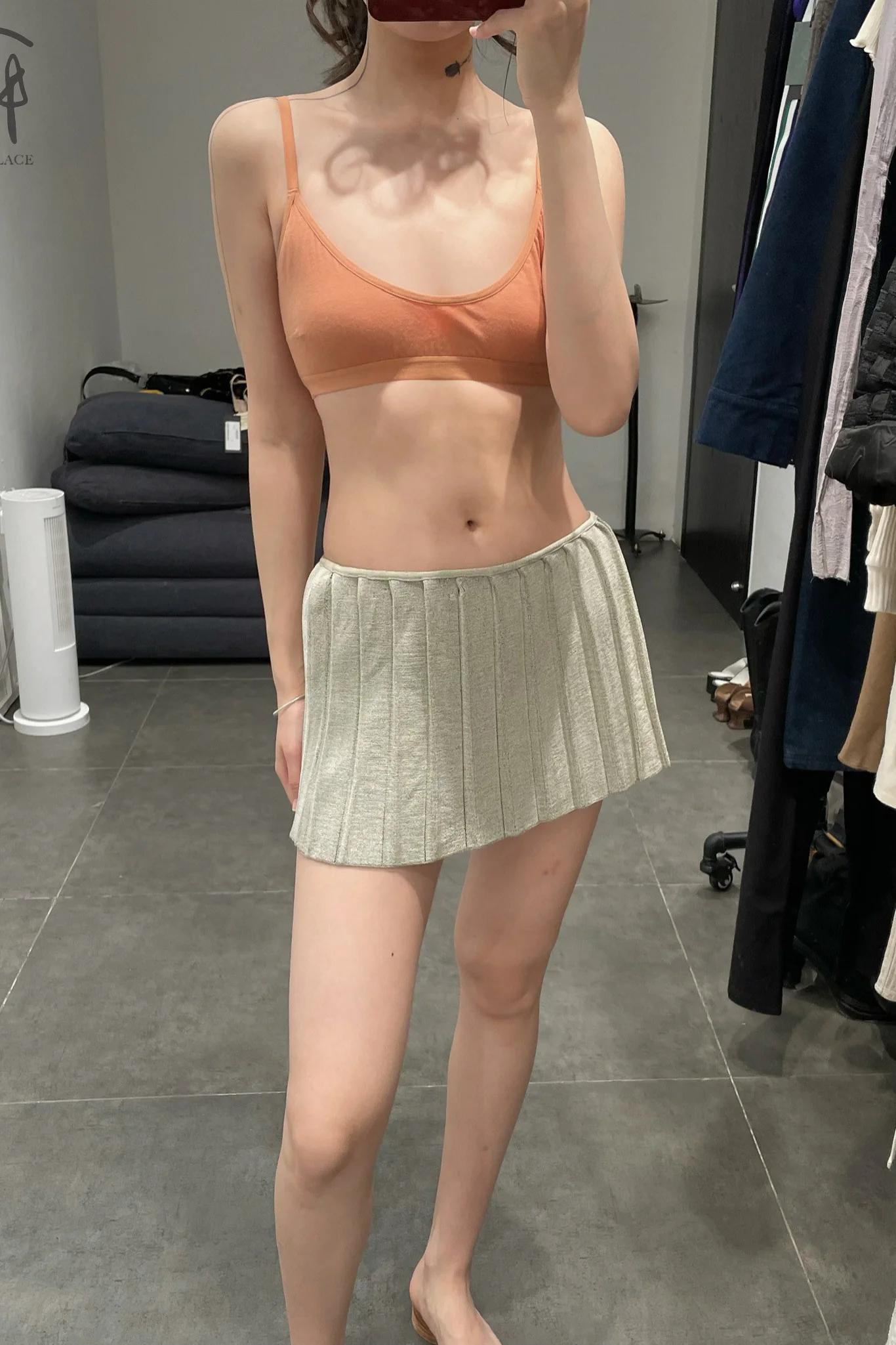 ISA BOULDER PLEATED MINI SKIRT COLLECTION Indonesia IB-22SK04-JIN Gold - Image 53