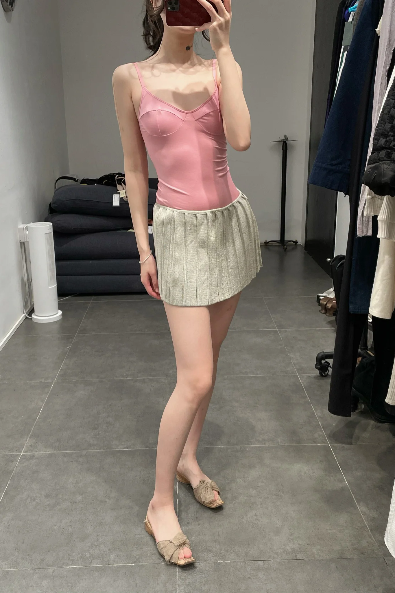 ISA BOULDER PLEATED MINI SKIRT COLLECTION Indonesia IB-22SK04-JIN Gold - Image 59