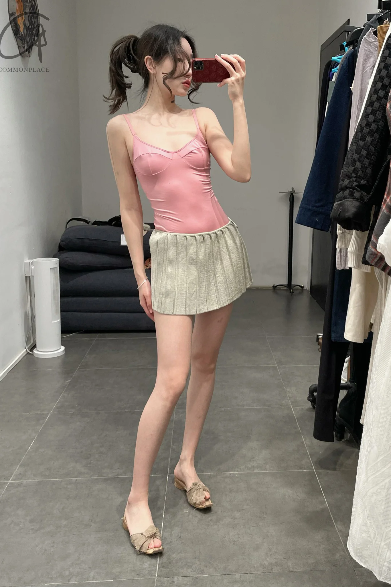 ISA BOULDER PLEATED MINI SKIRT COLLECTION Indonesia IB-22SK04-JIN Gold - Image 60