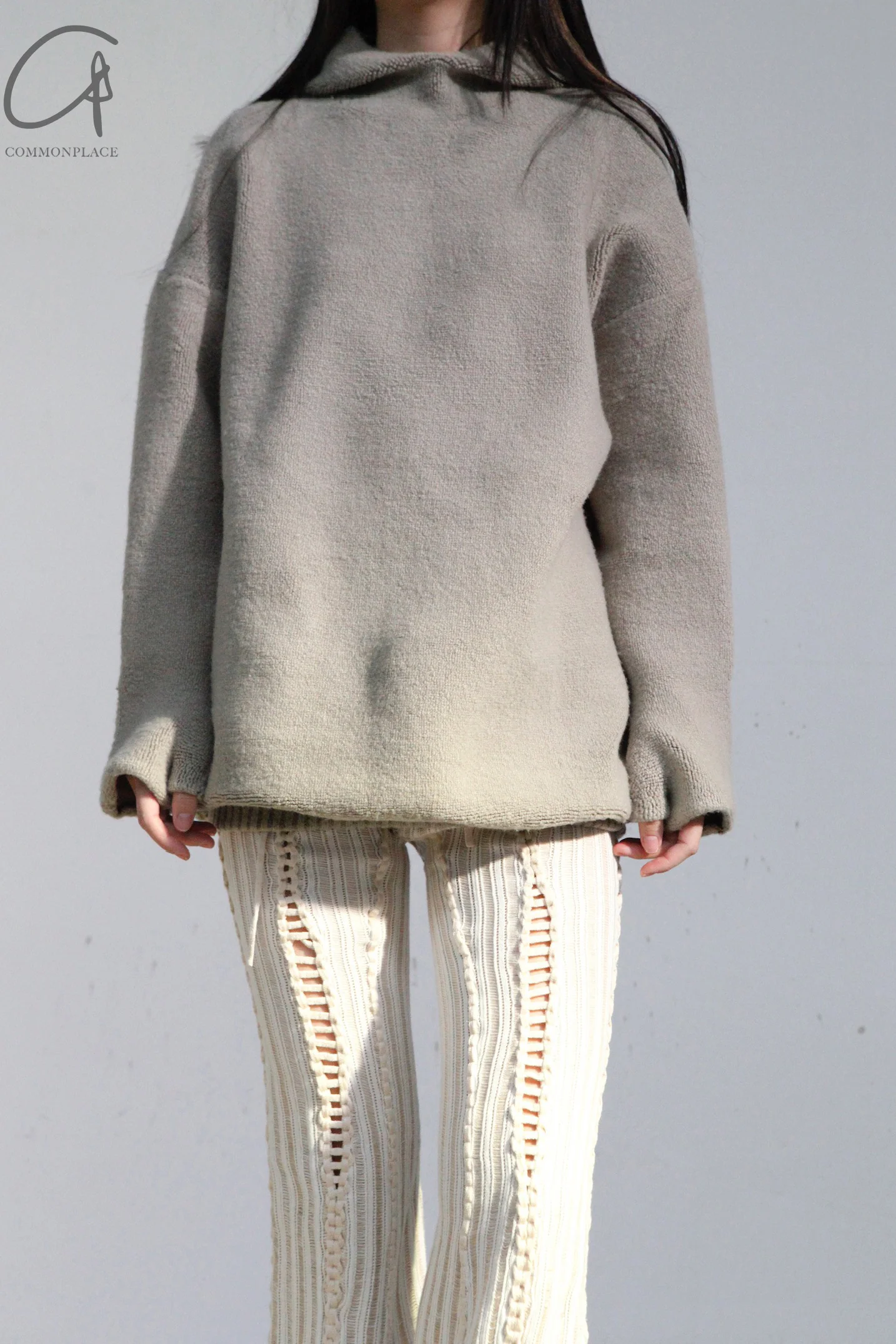 ISA BOULDER Slit Ripped Pants IB-22PT01-MIBAI - Image 25