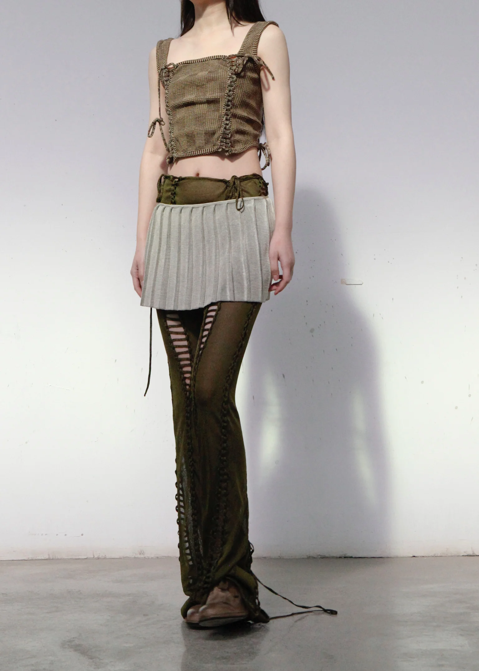 ISA BOULDER split torn pants (thin) IB-22PT01-BJL MILITARY army green - Image 21