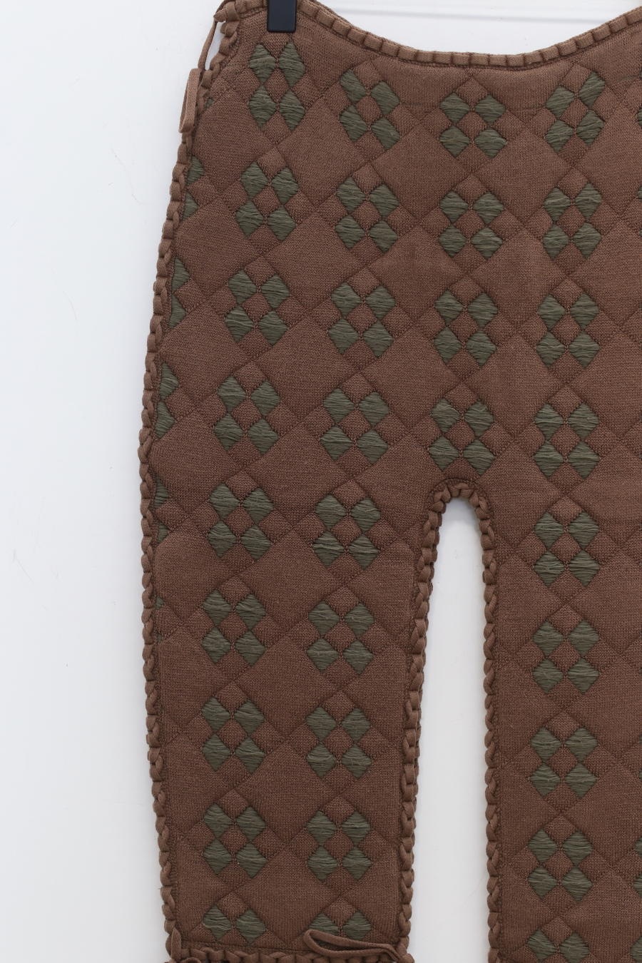 ISA BOULDER stretch quilted pants 22PT07 SWAMP - Image 2