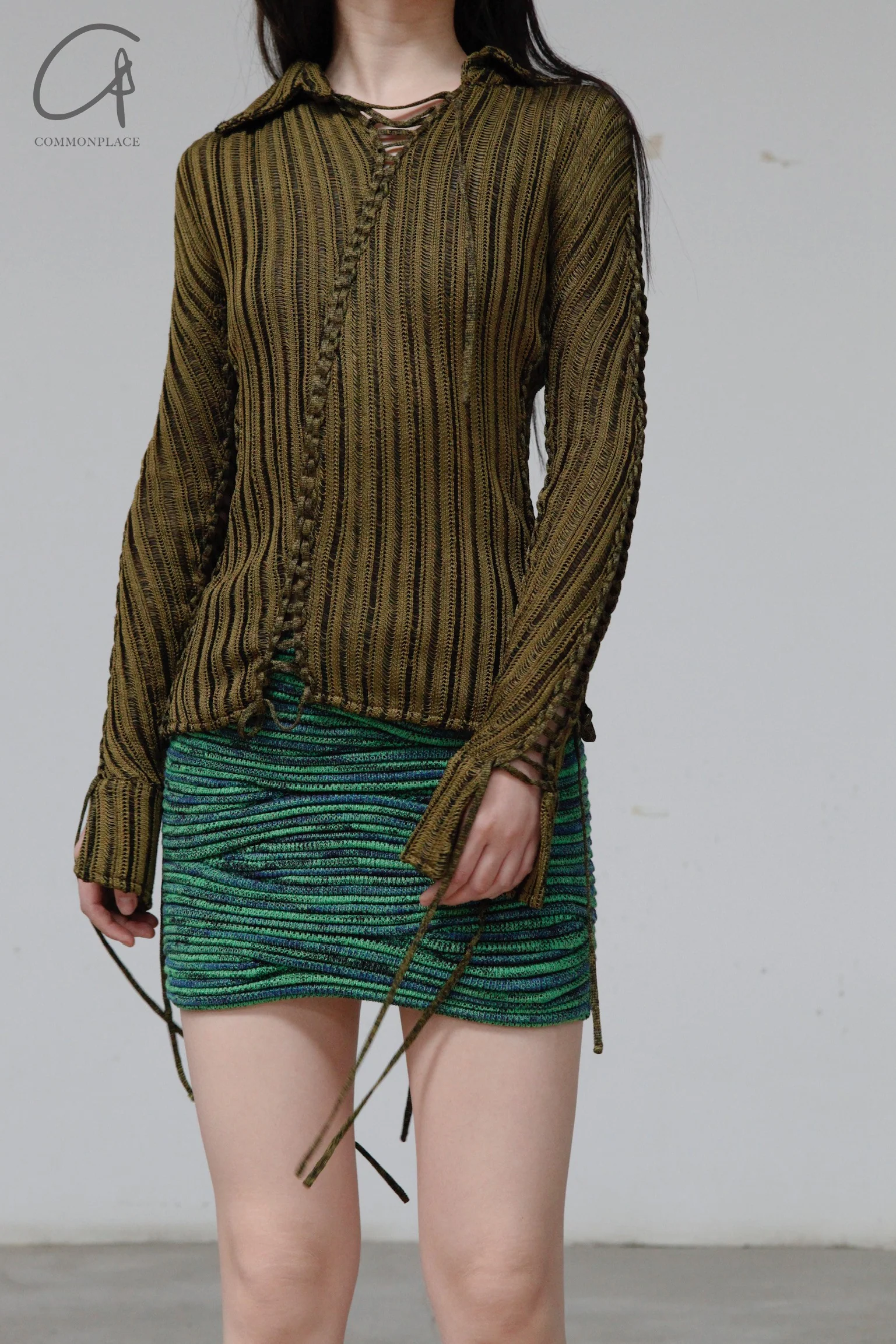 ISA BOULDER Stretch Shirt (Reversible) IB-22TP16-JUNLV Army Green - Image 6