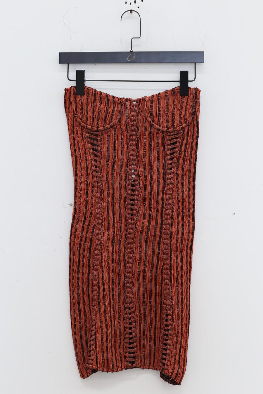 ISA BOULDER Stretchable Corset (Worn Back) 22DR07B Rust - Image 6